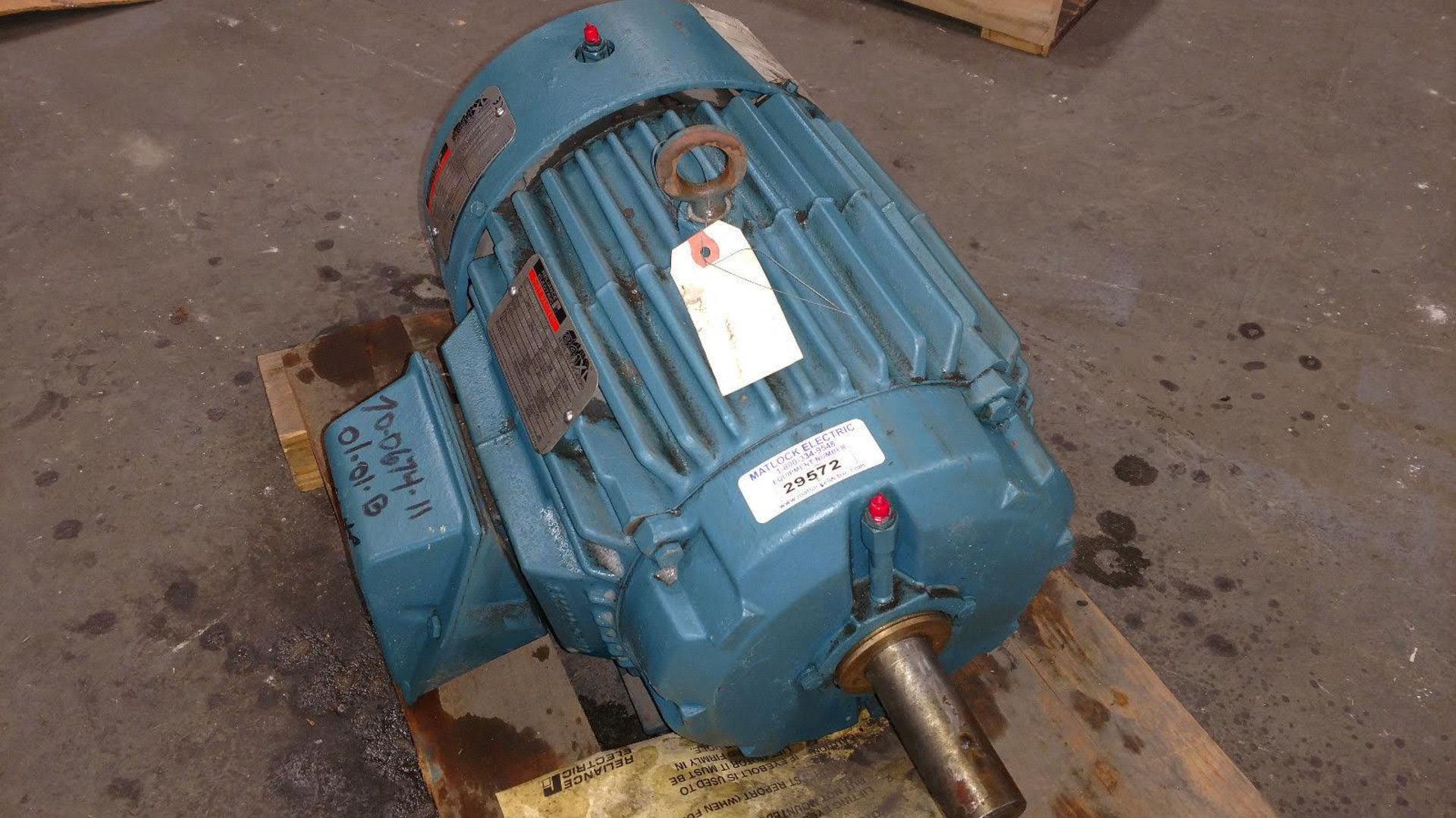 (1) *USED* Reliance Electric L0215T Severe Duty Motor 10HP 1755RPM 3PH *USED* - Image 4 of 5