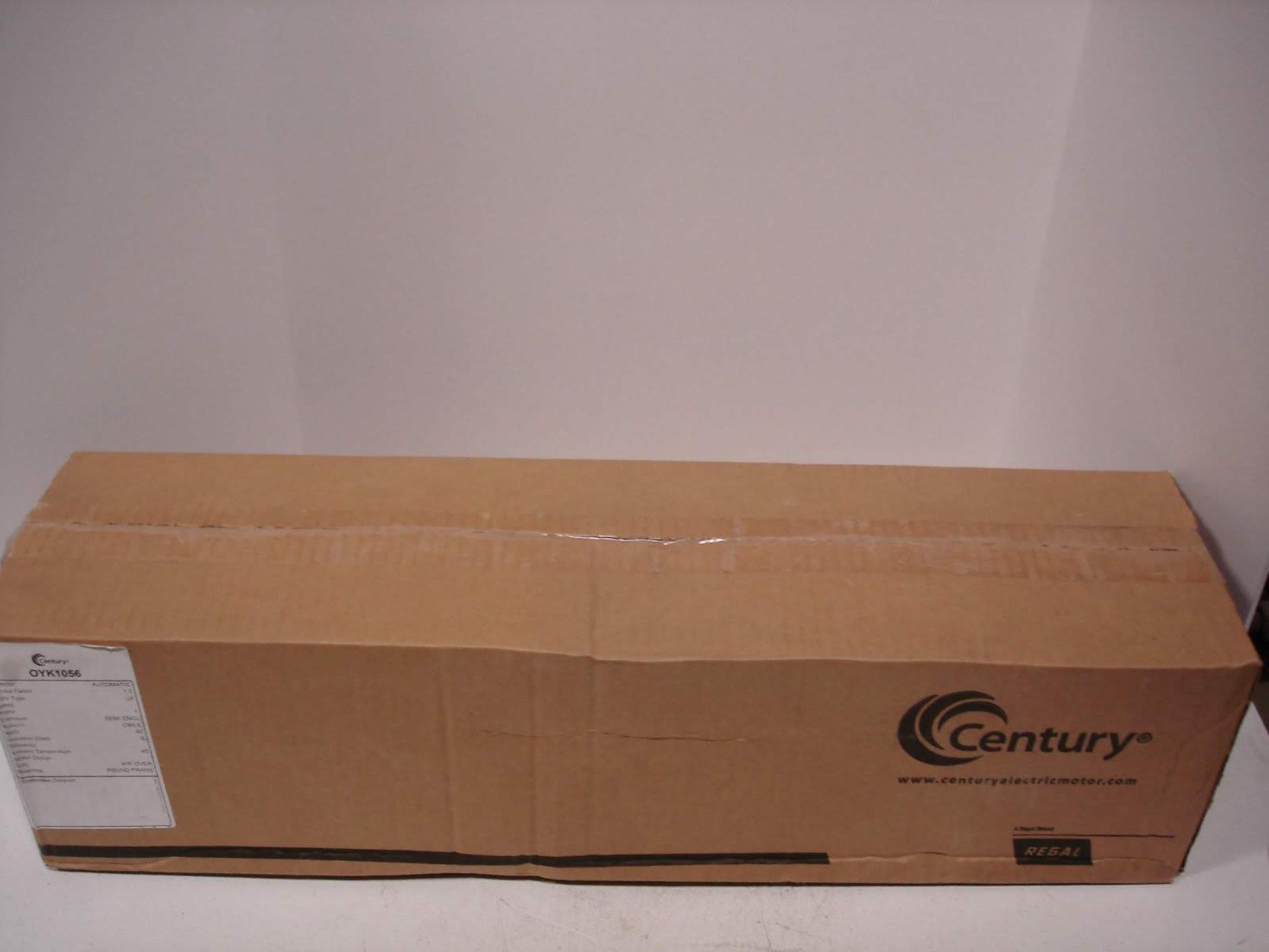 (1) *NIB* CENTURY OYK1056 ELECTRIC MOTOR HP1/2 VOLTS230 RPM1050 FRAME48Y *NIB* - Image 4 of 4