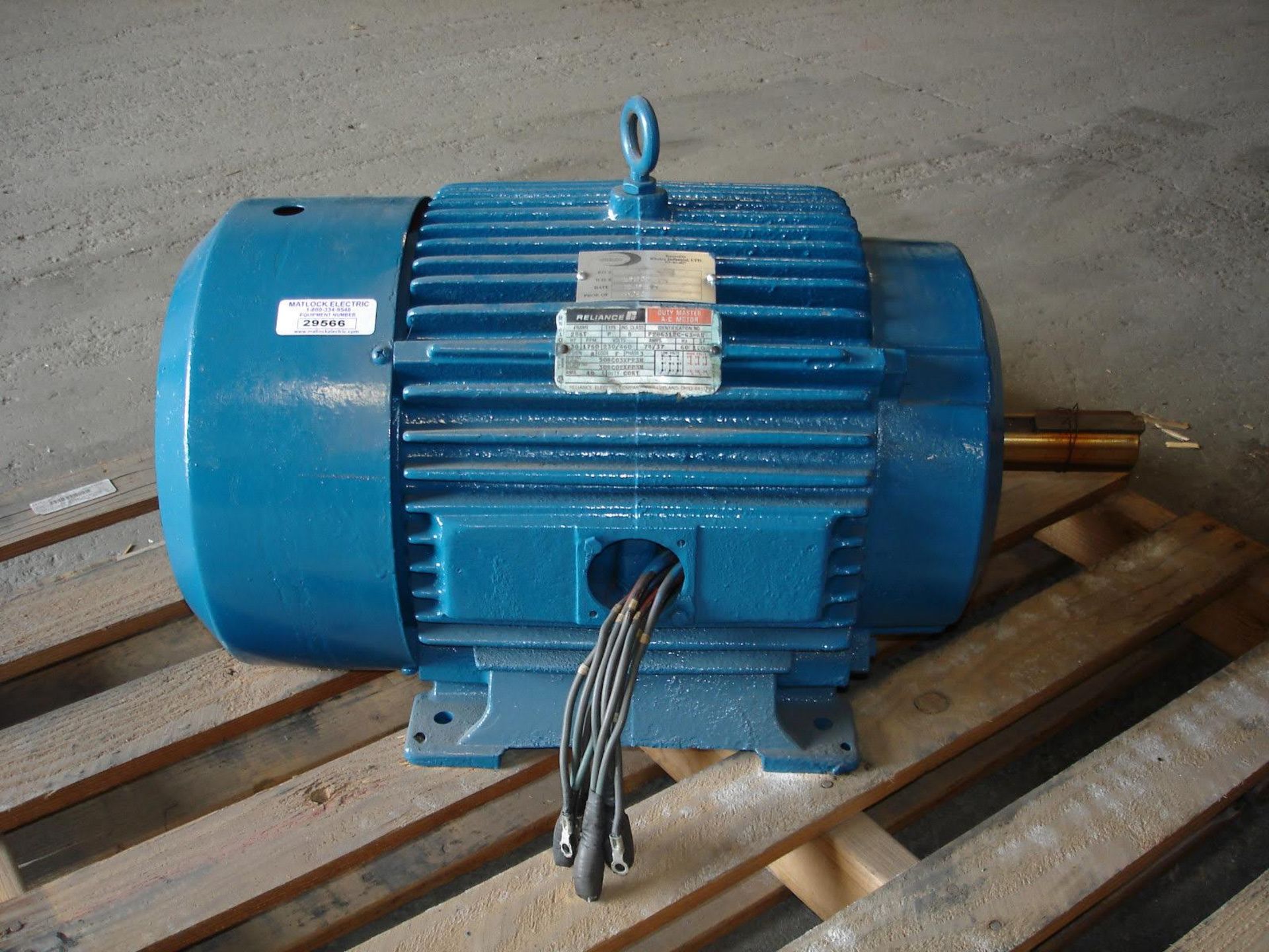 (1) *REMANUFACTURED* Reliance 286T Duty Master AC Motor 30HP 1760RPM *REMANUFACTURED* - Image 2 of 7