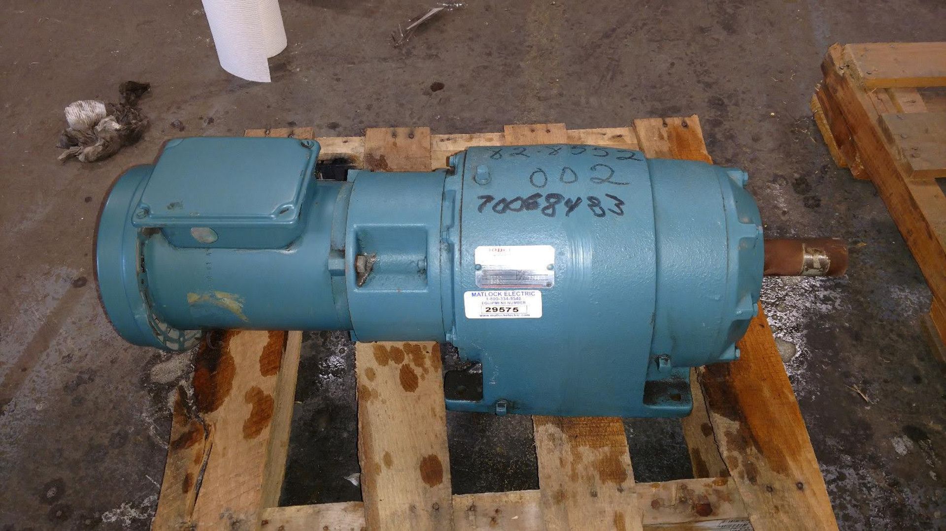 (1) *USED* Dodge M056769006VU Master XL Speed Reducer 57.7 Ratio w/Reliance 3/4HP Motor *USED* - Image 3 of 5