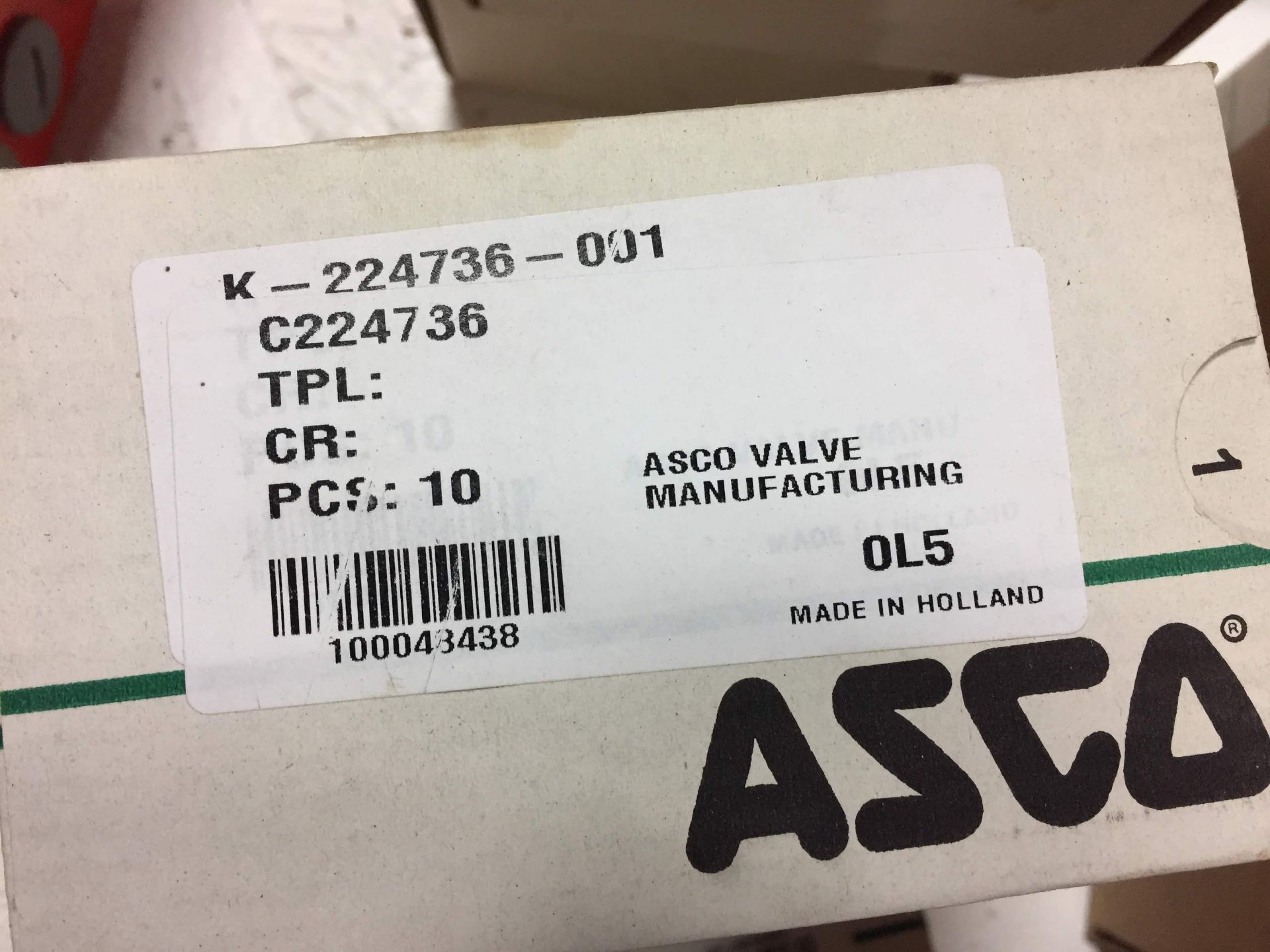 (4) *NIB* ASCO K-224736-001 Valve Kit 10Pcs/box *NIB* - Image 2 of 2