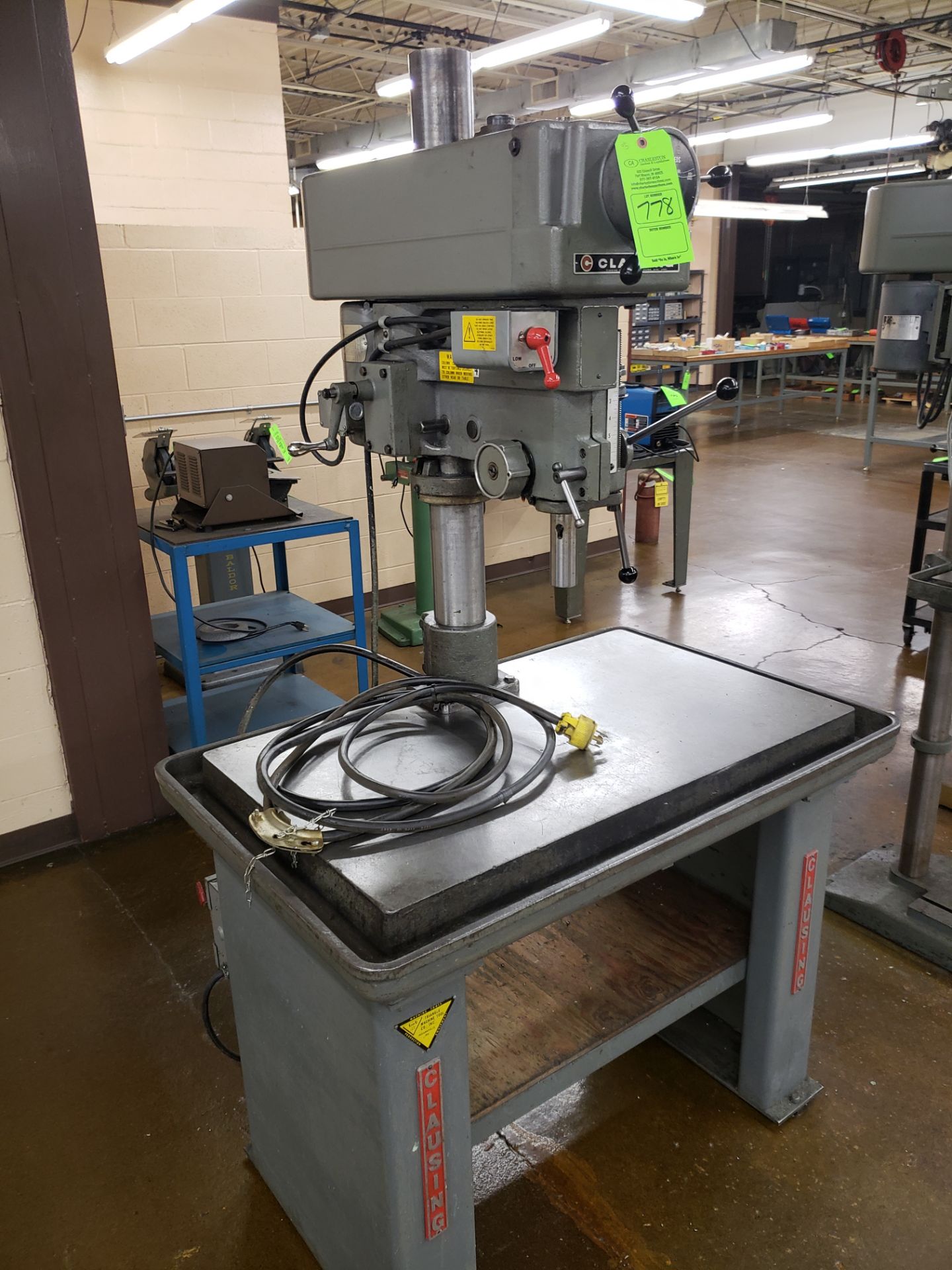 CLAUSING DRILL PRESS MODEL-2286 S# 520533