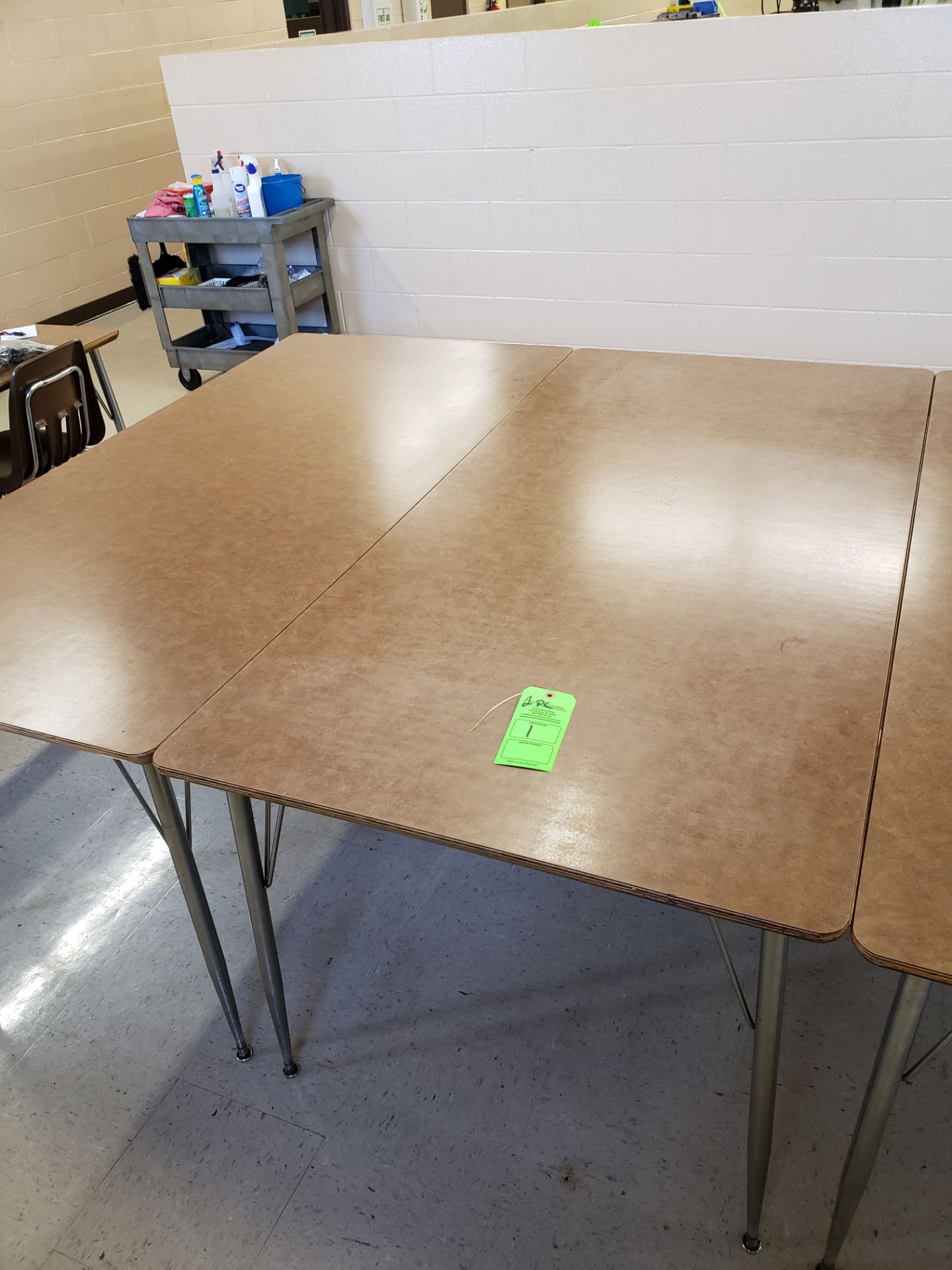 (2) CAFETERIA TABLES