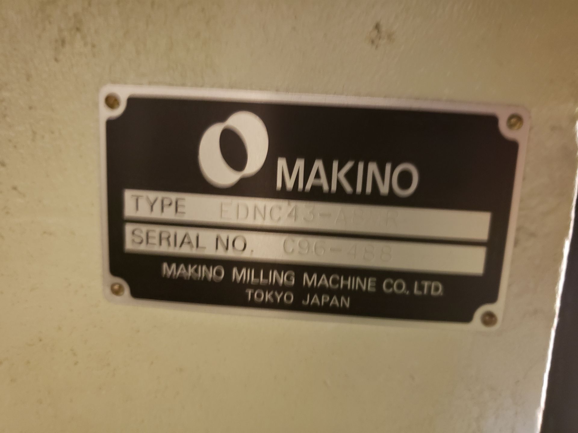 MAKINO MODEL-EDNC43A8MR S# C96-488 - Image 3 of 3