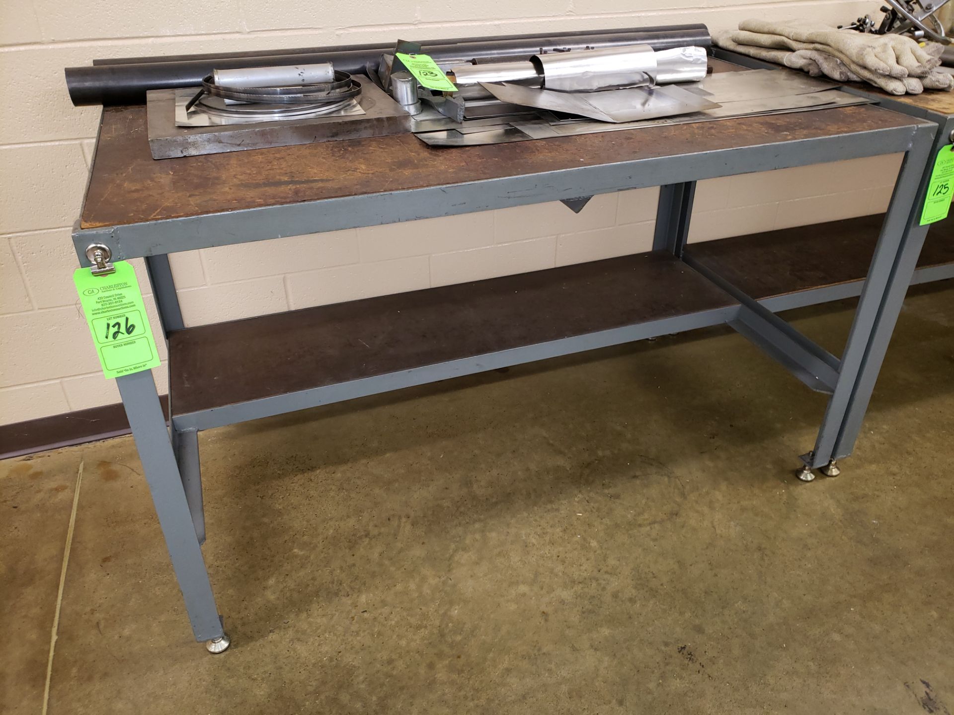 STEEL WORK TABLE 5' X 32"