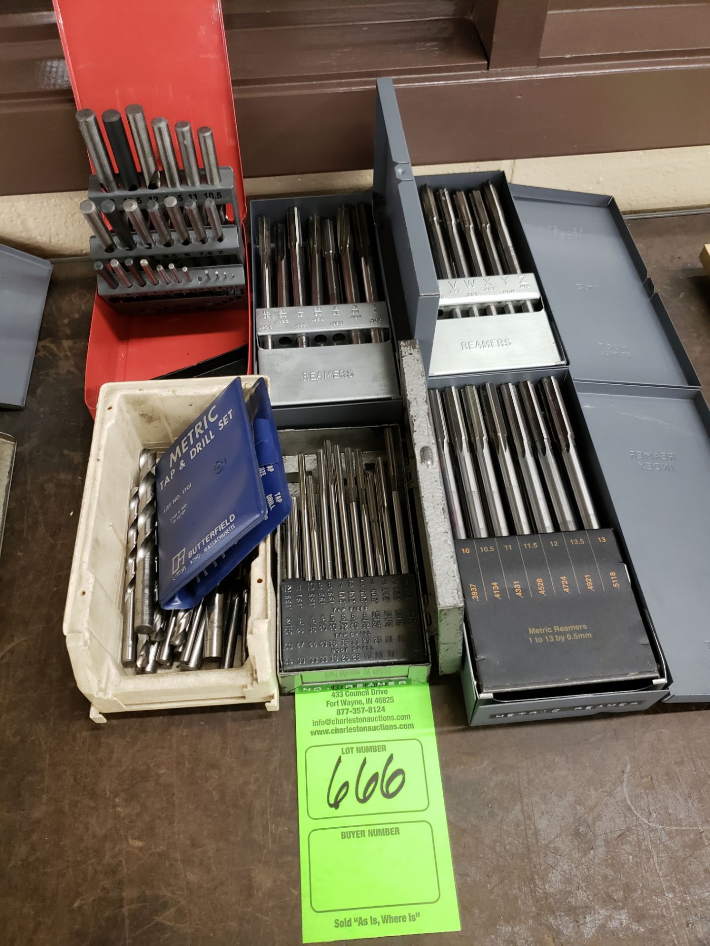 (4) REAMER SETS (2) BOXES OF VARIOUS DRILLS
