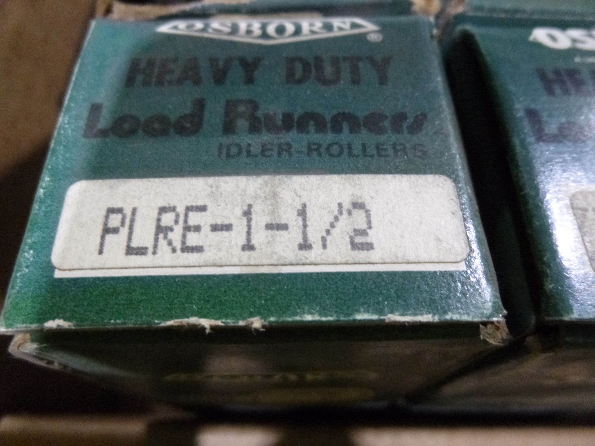 Qty 8 Osborn bearing Heavy duty load runner model PLRE-1-1/2, new in boxes, as always with Brolyn - Image 2 of 2