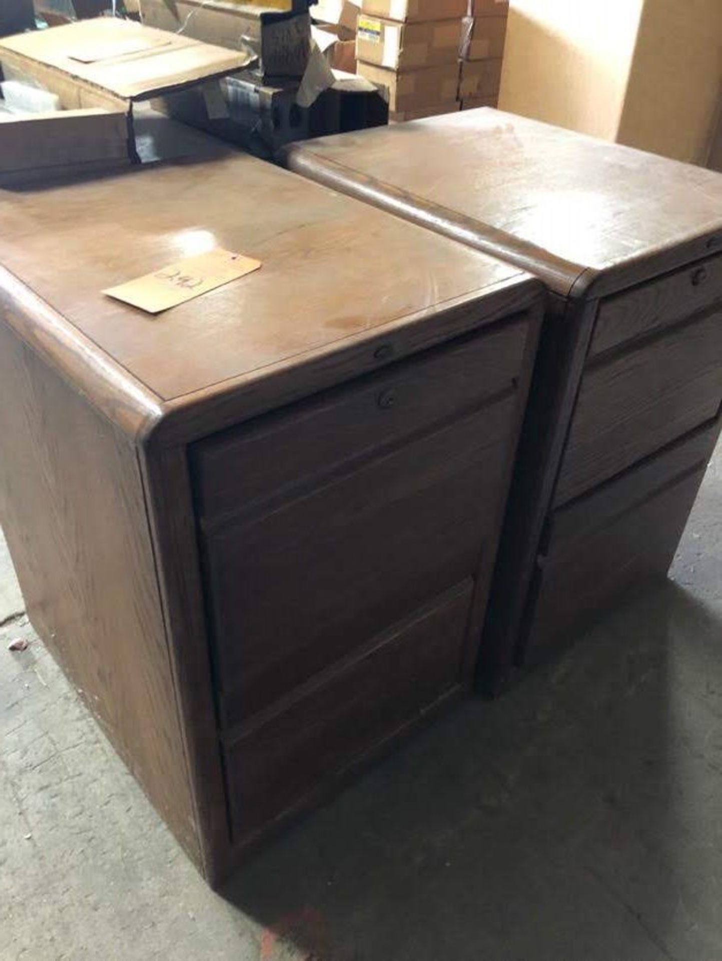 (2) WOOD CABINETS(LOCATED AT 2696 E LYTLE 5 POINTS ROAD, DAYTON, OH 45458)