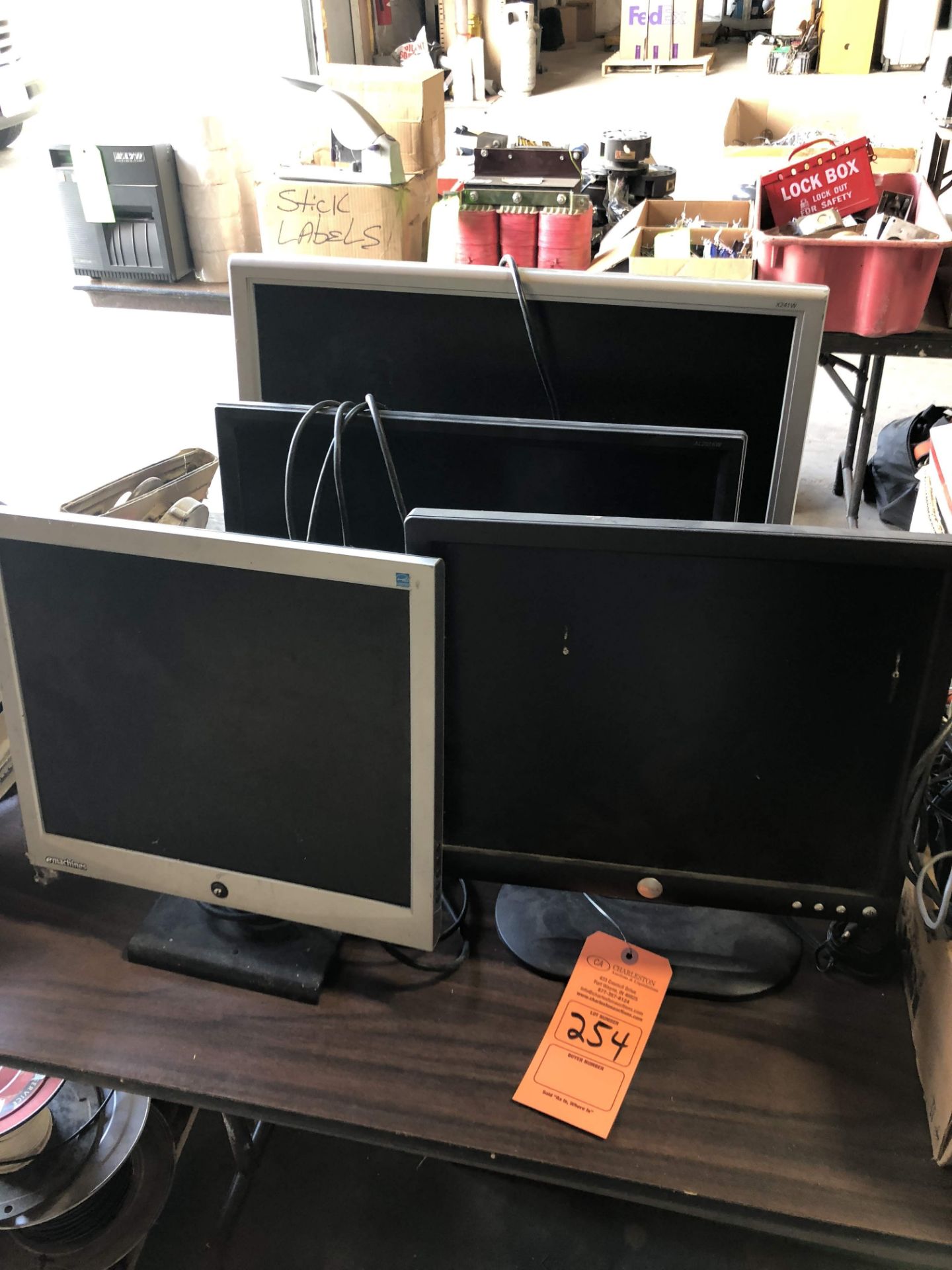 LOT OF (4) MONITORS(LOCATED AT 2696 E LYTLE 5 POINTS ROAD, DAYTON, OH 45458)