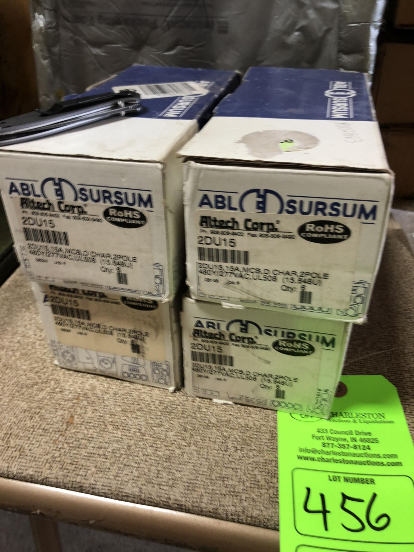 (4) ABL SURSUM MODEL-2DU15 CIRCUIT BREAKER (LOCATED AT 2696 E LYTLE 5 POINTS ROAD, DAYTON, OH