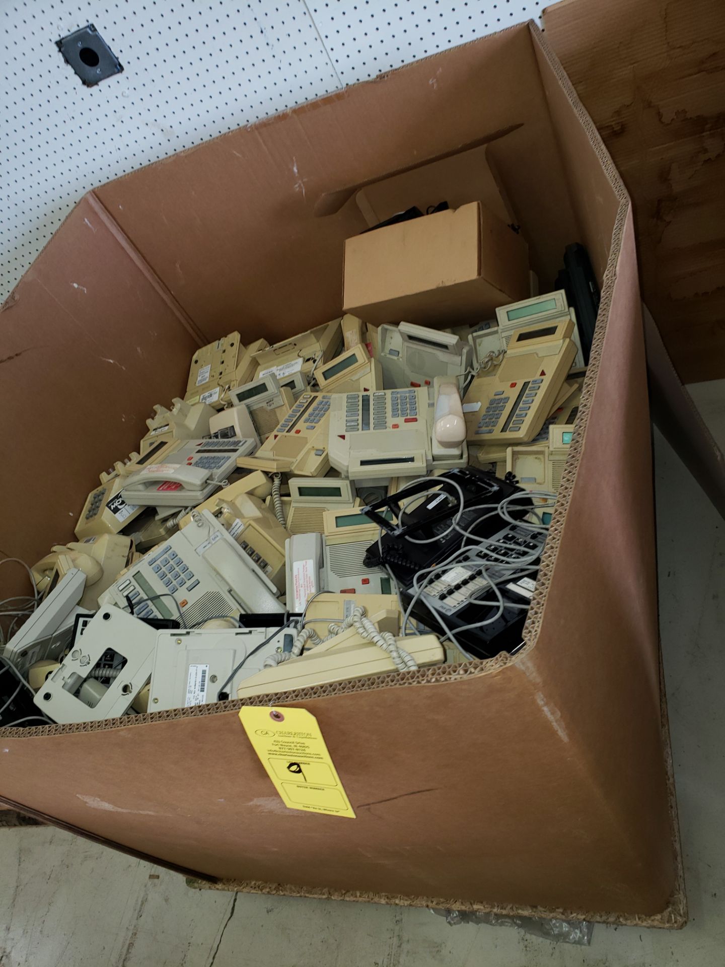 CRATE OF PARTS PHONES & MERIDIAN OFFICE PHONES & MISC. (LOCATED AT 432 COUNCIL DRIVE FORT WAYNE IN