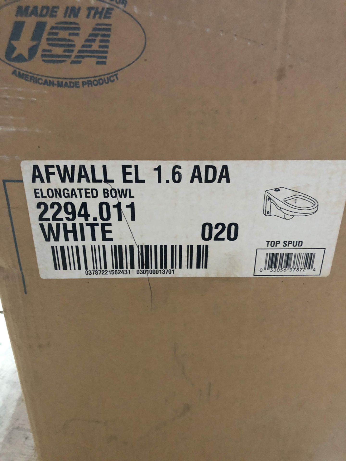 AFWALL ELONGATED BOWL (WHITE) 2294011(LOCATED AT 2696 E LYTLE 5 POINTS ROAD, DAYTON, OH 45458) - Bild 2 aus 3