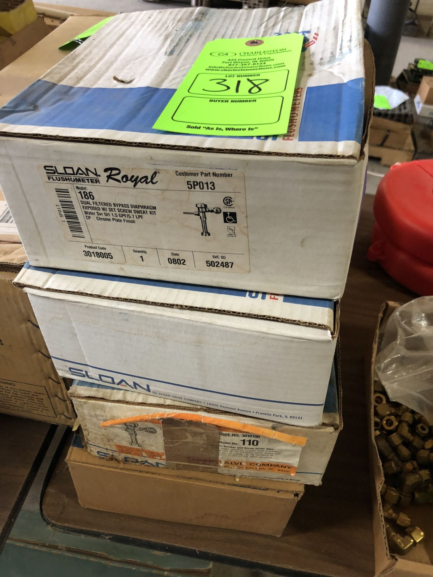 LOT OF (4) SLOAN ROYAL FLUSHOMETERS (LOCATED AT 2696 E LYTLE 5 POINTS ROAD, DAYTON, OH 45458)