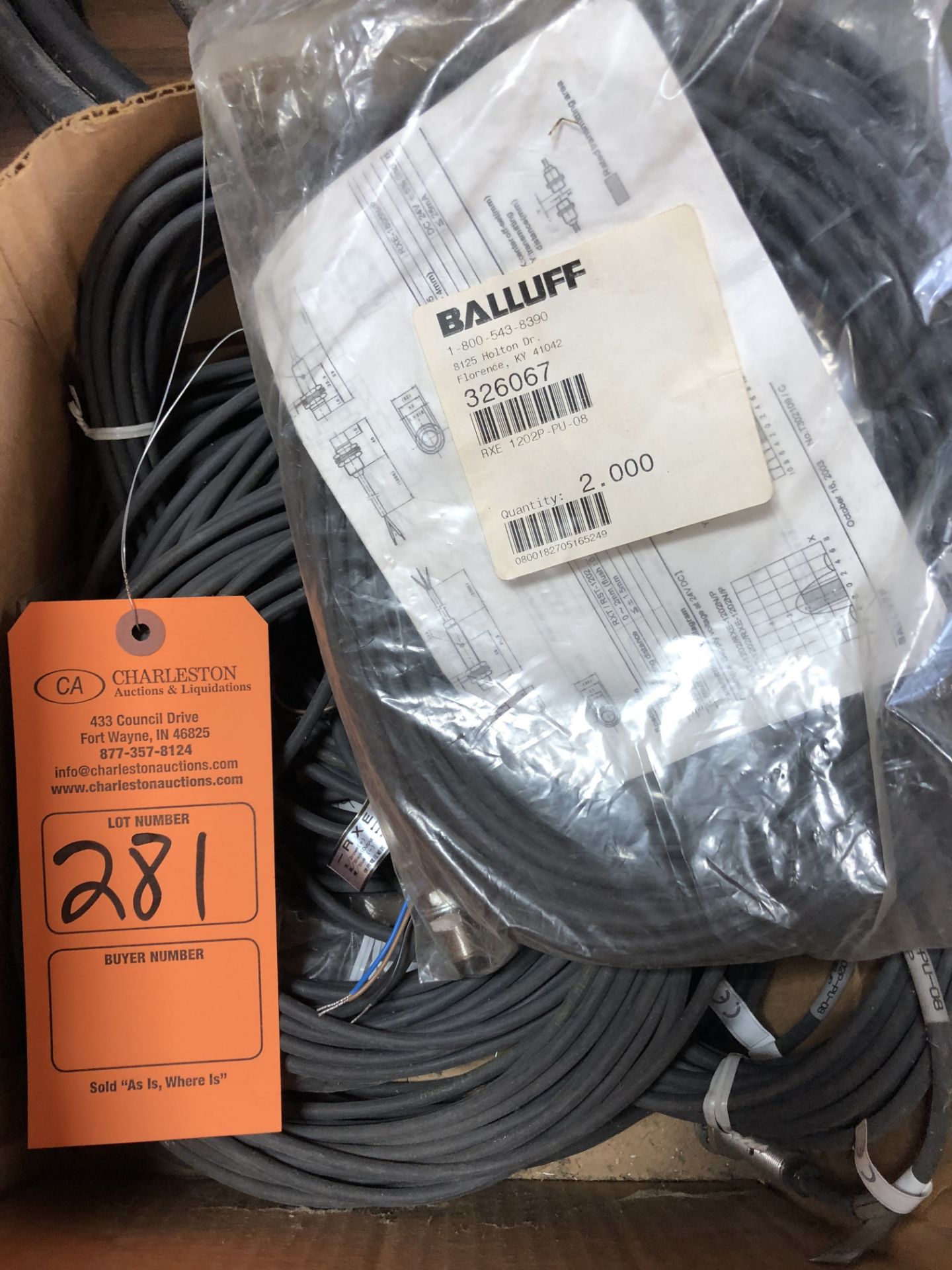 LOT OF BALLUFF REMOTE SENSOR CABLES(LOCATED AT 2696 E LYTLE 5 POINTS ROAD, DAYTON, OH 45458)