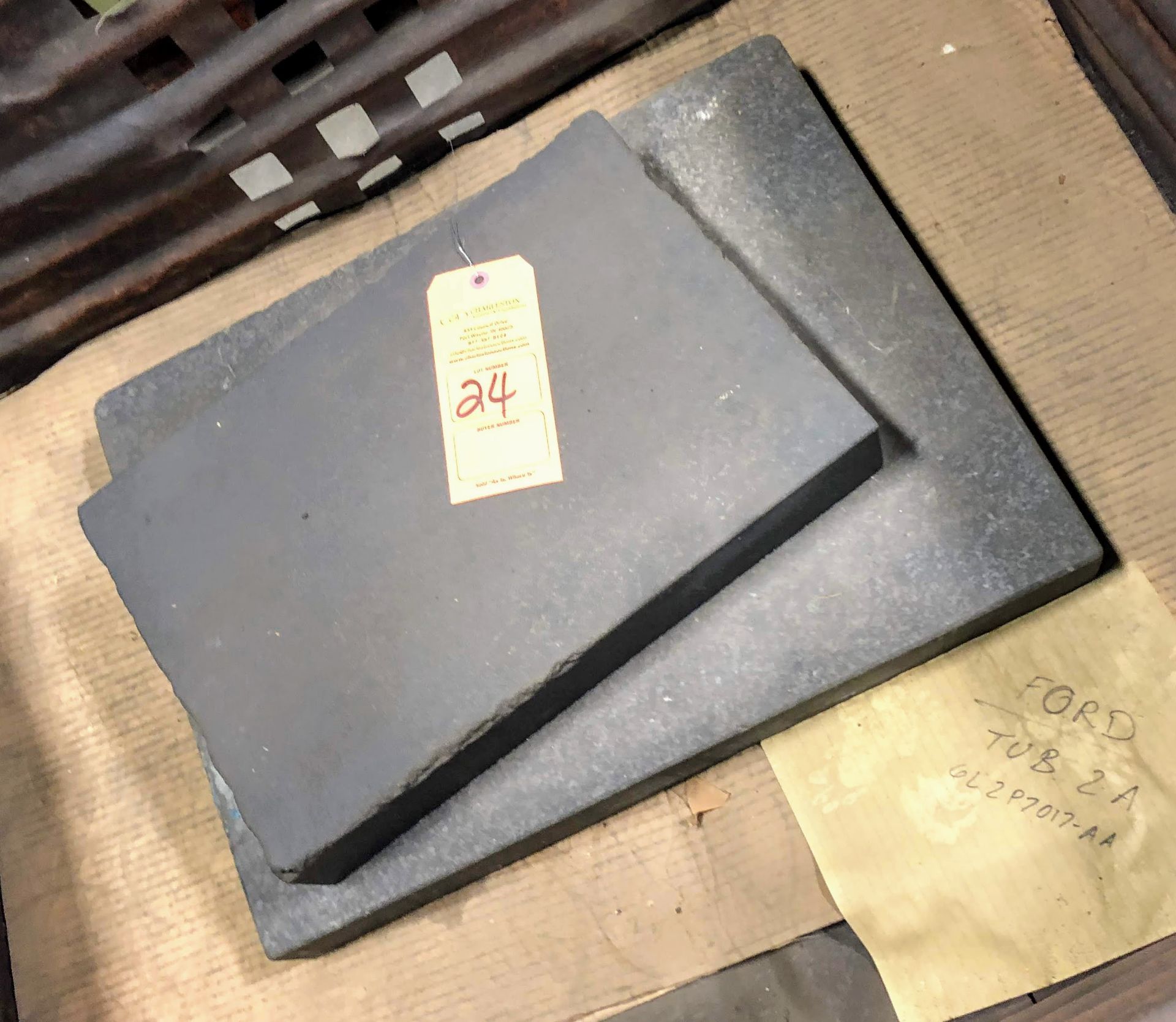 (2) GRANITE SURFACE PLATES (CONTENTS ONLY, TOTES NOT INCLUDED)