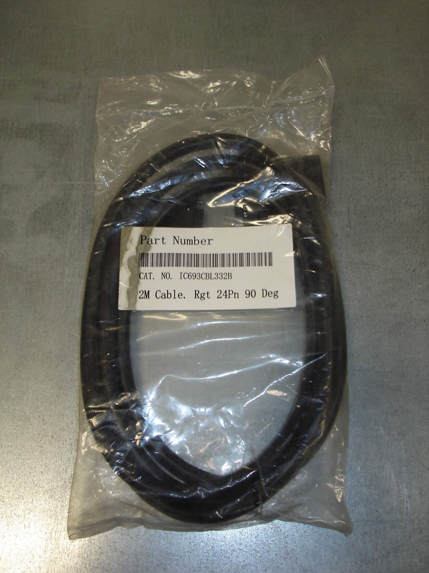 (1) IC693CBL332B GE 90 DEGREE 24 PIN 2 METER CABLE NEW SEALED Pickup your lot(s) for free!