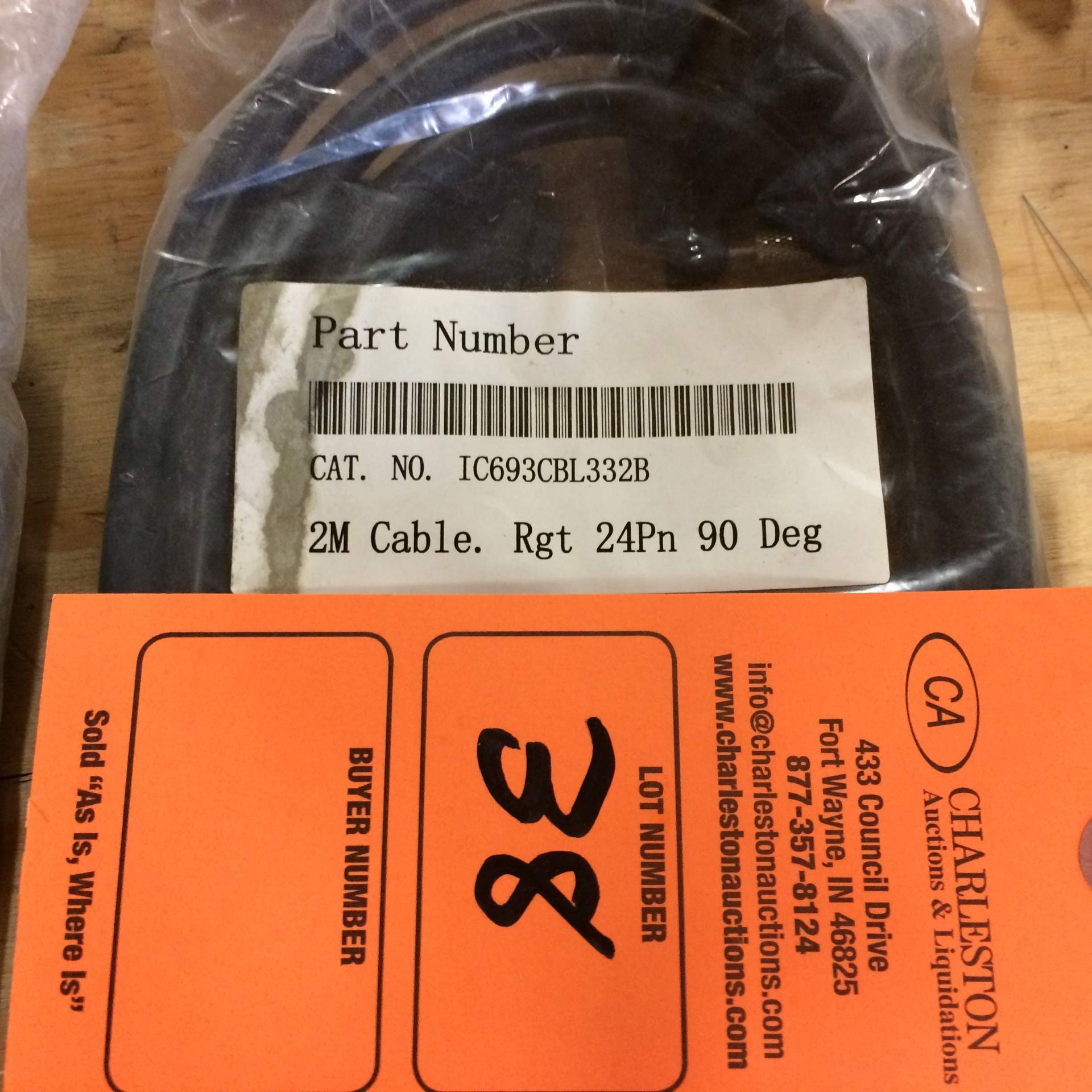 (1) IC693CBL332B GE 90 DEGREE 24 PIN 2 METER CABLE NEW SEALED Pickup your lot(s) for free! - Image 2 of 3