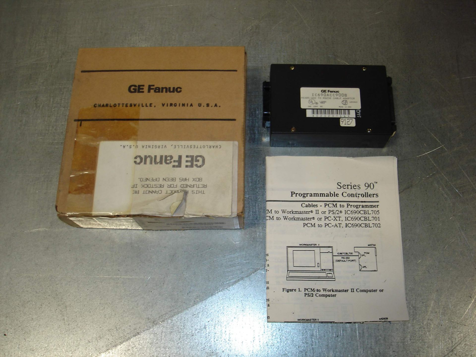 (1) IC690ACC900B GE FANUC CABLE ADAPTER NEW. Pickup your lot(s) for free! Shipping is available