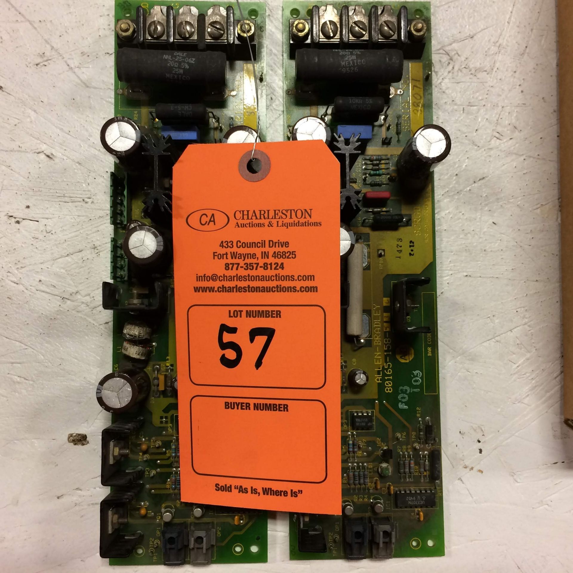 (2) 80165-158-53-C ALLEN BRADLEY CIRCUIT BOARD USED. Pickup your lot(s) for free! Shipping is - Image 2 of 5