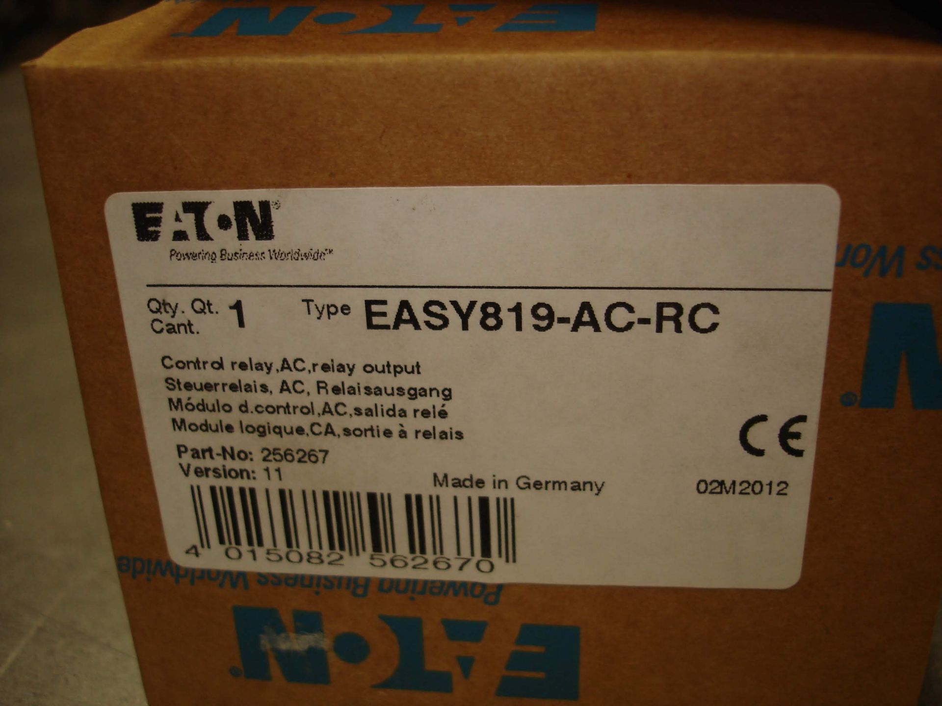 (1) EASY819-AC-RC EATON DIGITAL CONTROL RELAY OUTPUT NEW. Pickup your lot(s) for free! Shipping is - Image 6 of 6