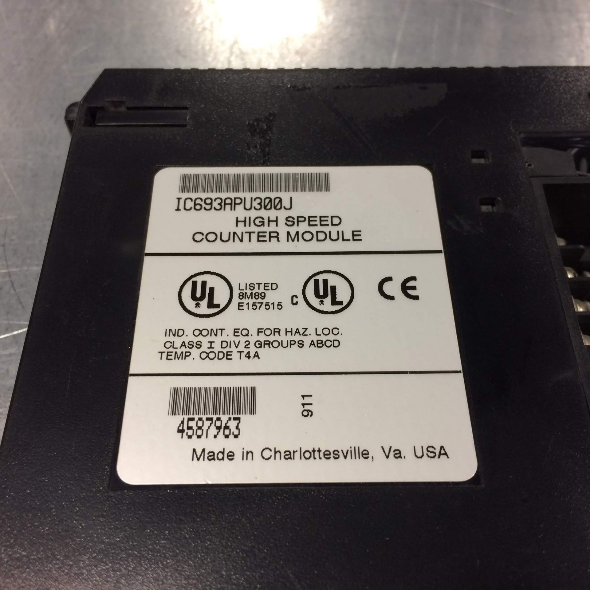 (1) IC693APU300J GE FANUC HIGH SPEED COUNTER MODULE USED. Pickup your lot(s) for free! Shipping is - Image 3 of 5