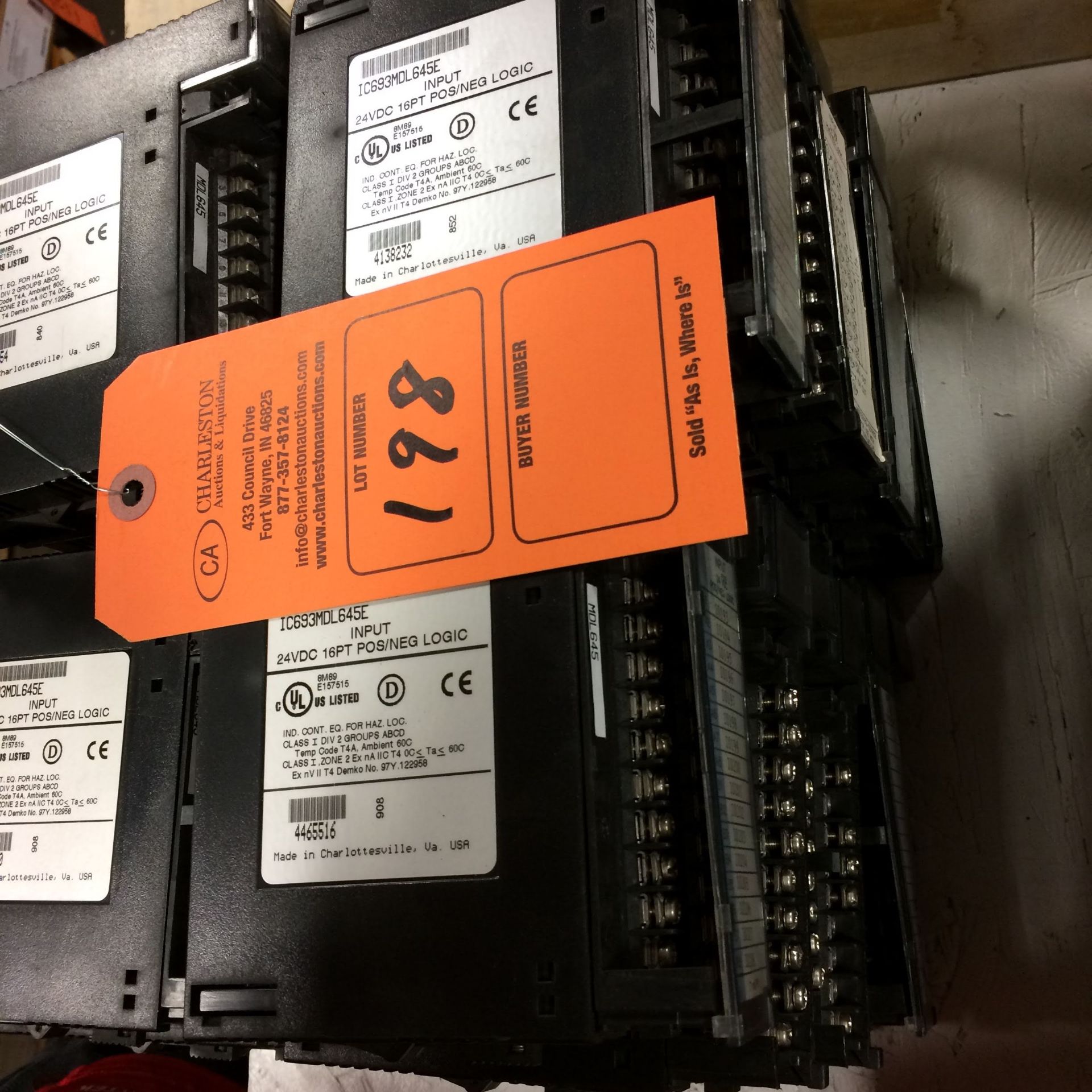 (23) IC693MDL645E GE FANUC INPUT MODULES USED PRE OWNED. Pickup your lot(s) for free! Shipping is - Image 2 of 7
