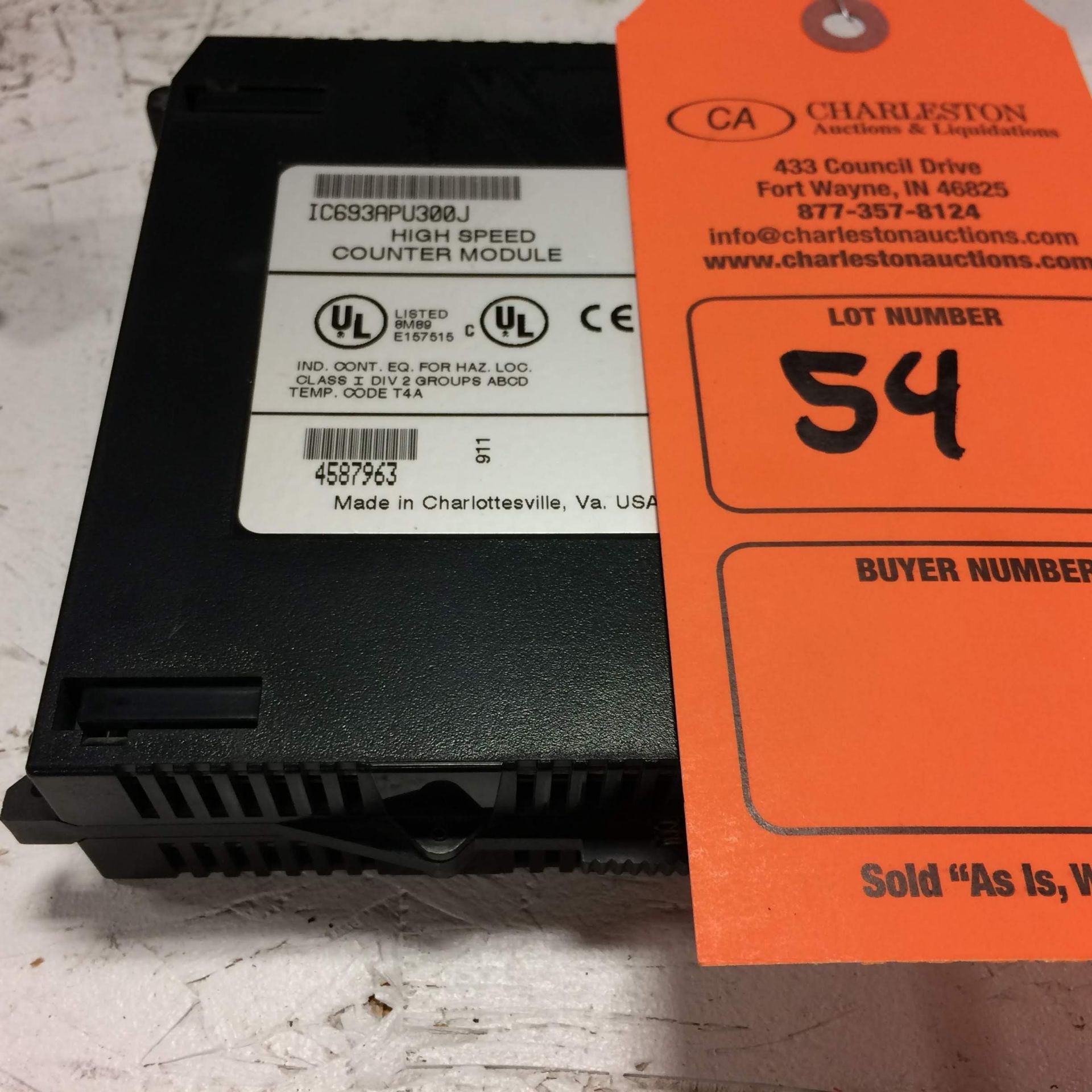 (1) IC693APU300J GE FANUC HIGH SPEED COUNTER MODULE USED. Pickup your lot(s) for free! Shipping is - Image 2 of 5