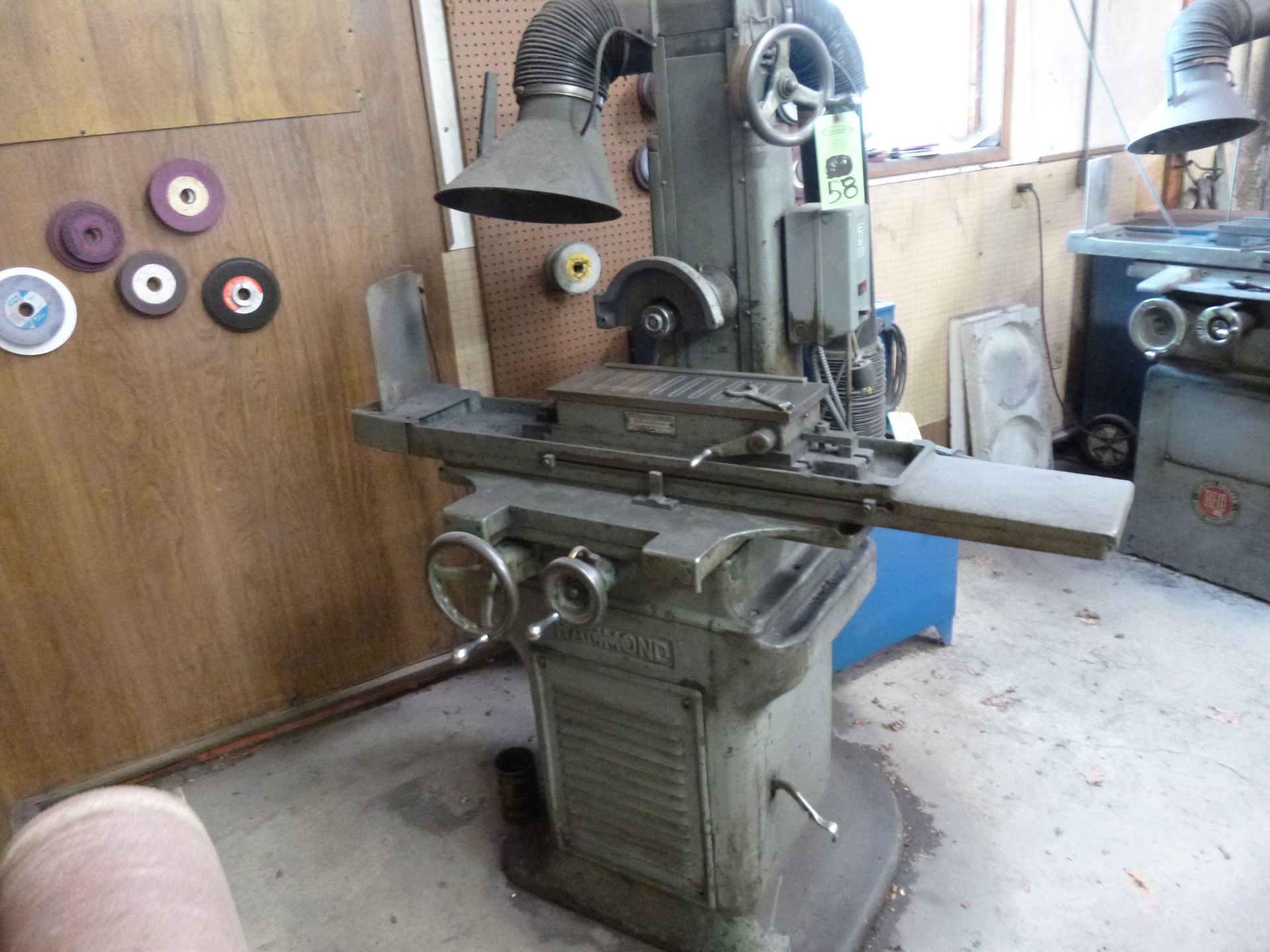 Hammond surface grinder, includes Brown and Sharpe Model 818, permanent magentic chuck (located at