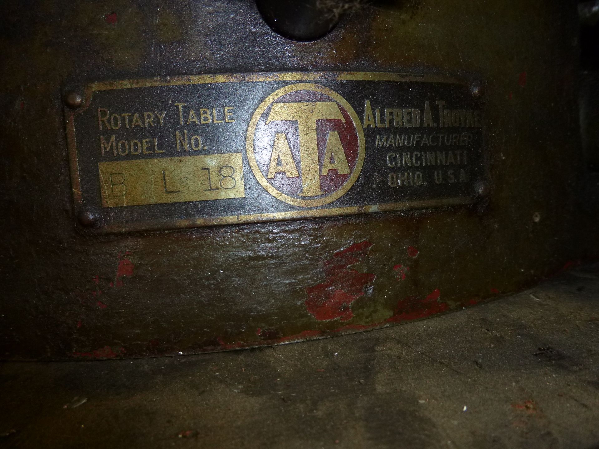 ATA model B-L-18 rotary table, if shipping is needed for this lot, Brolyn LLC can pallet this lot - Image 3 of 3