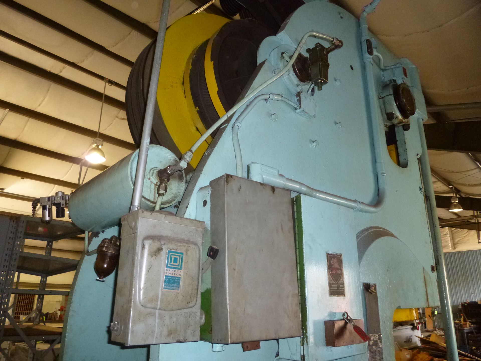 150 Ton Warco (division of Federal Machine) OBI press, 14" stroke, 20 stroke per minute, shut - Image 9 of 16