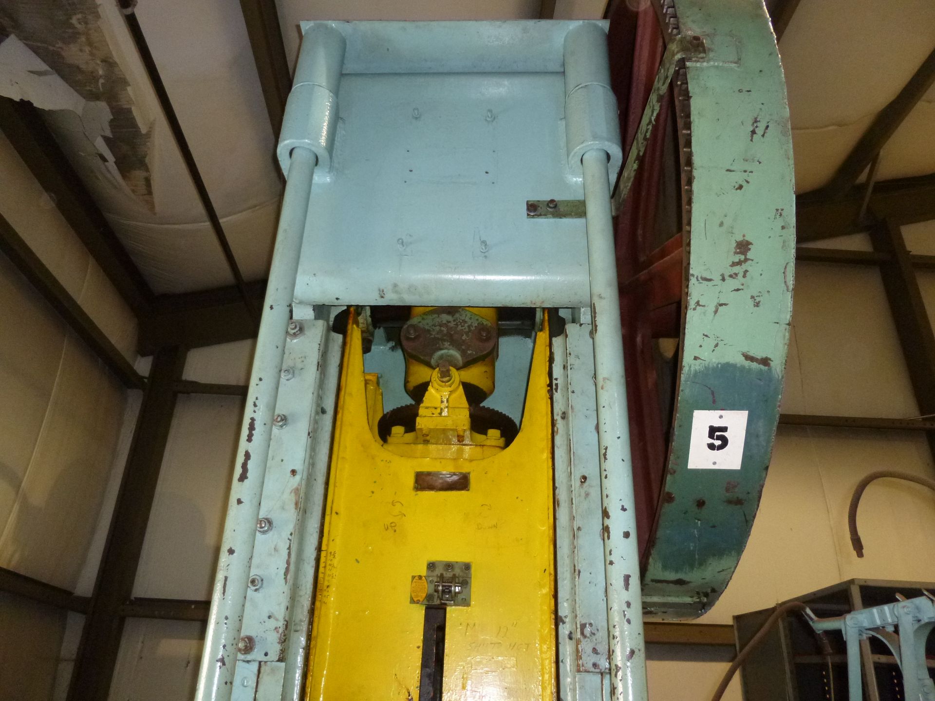 150 Ton Warco (division of Federal Machine) OBI press, 14" stroke, 20 stroke per minute, shut - Image 3 of 16