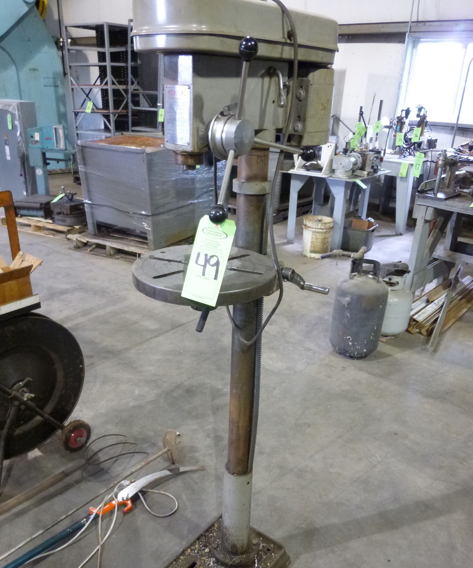 Rockford Machinery heavy duty drill press Model 120F-IND, 16mm capacity, spindle MT2, JT3 3/4hp,