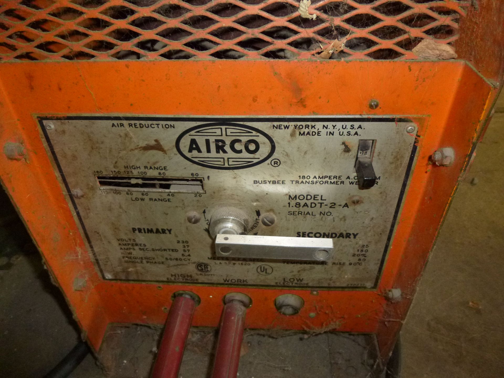 Airco Welder model 1.8ADT-2-A (located at 52458 St Rd 15 North, Bristol IN 46507) - Image 2 of 4