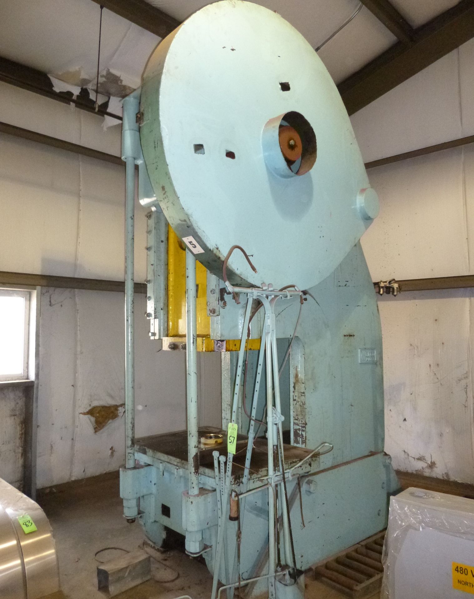 150 Ton Warco (division of Federal Machine) OBI press, 14" stroke, 20 stroke per minute, shut