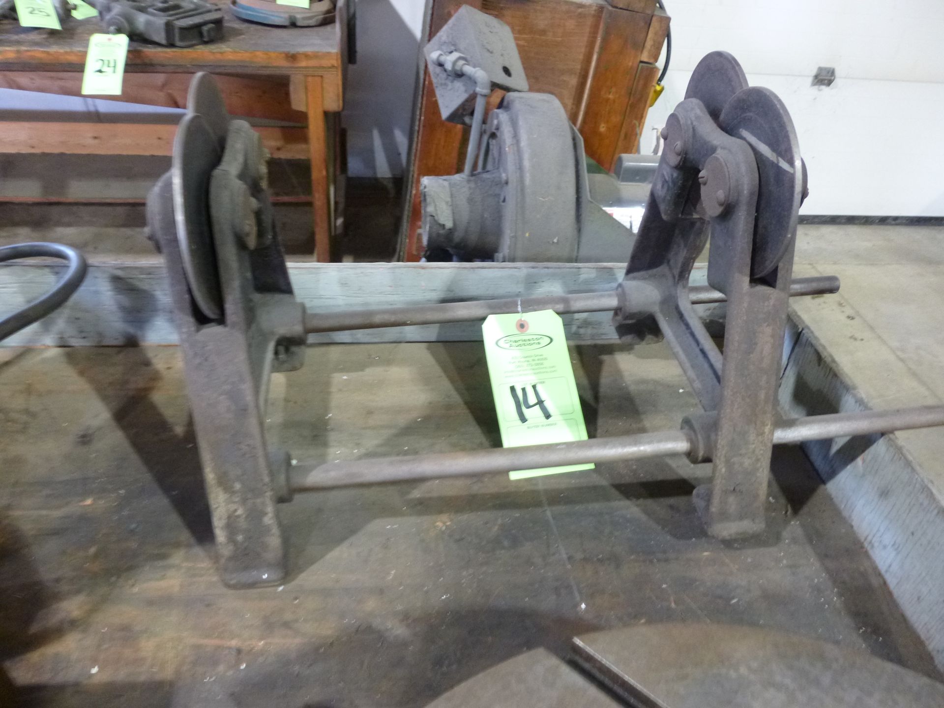 Anderson Brothers Grinding wheel balancer, if shipping is needed for this lot, Brolyn LLC can pallet