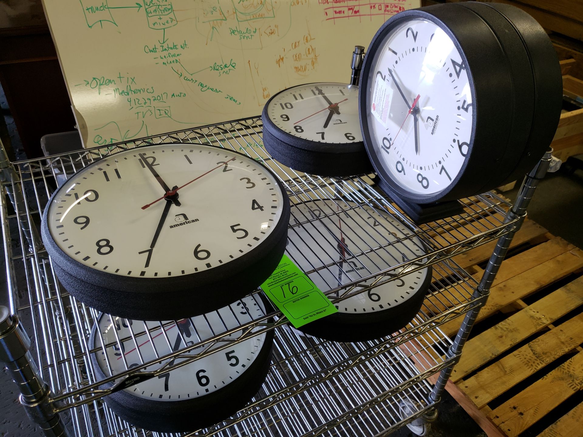 (5) AMERICAN SITE SYNC CLOCKS (REQUIRE TIME KEEPING UNIT)