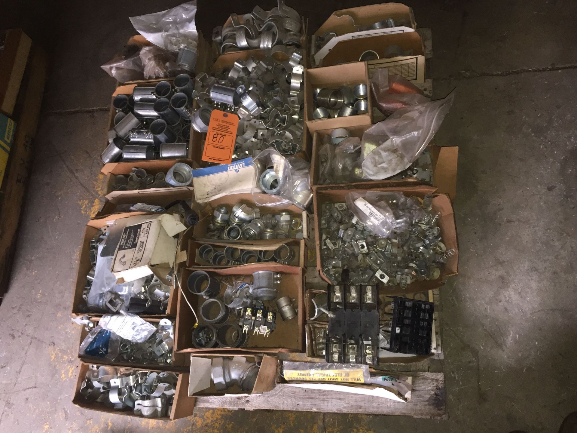 PALLET OF MISC ELECTRICAL FITTINGS