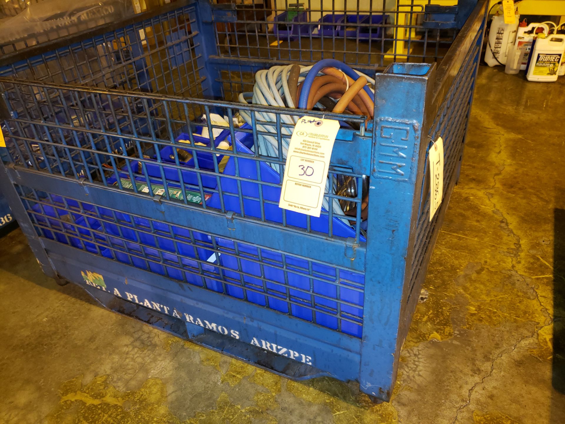 DOUBLE GATED STACKABLE STEEL WIRE BASKET/PALLET