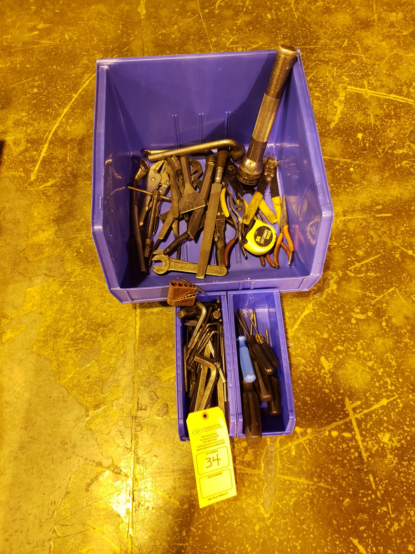 LG QTY OF HAND TOOLS, SCREW DRIVERS, ALLEN WRENCHES, ETC.
