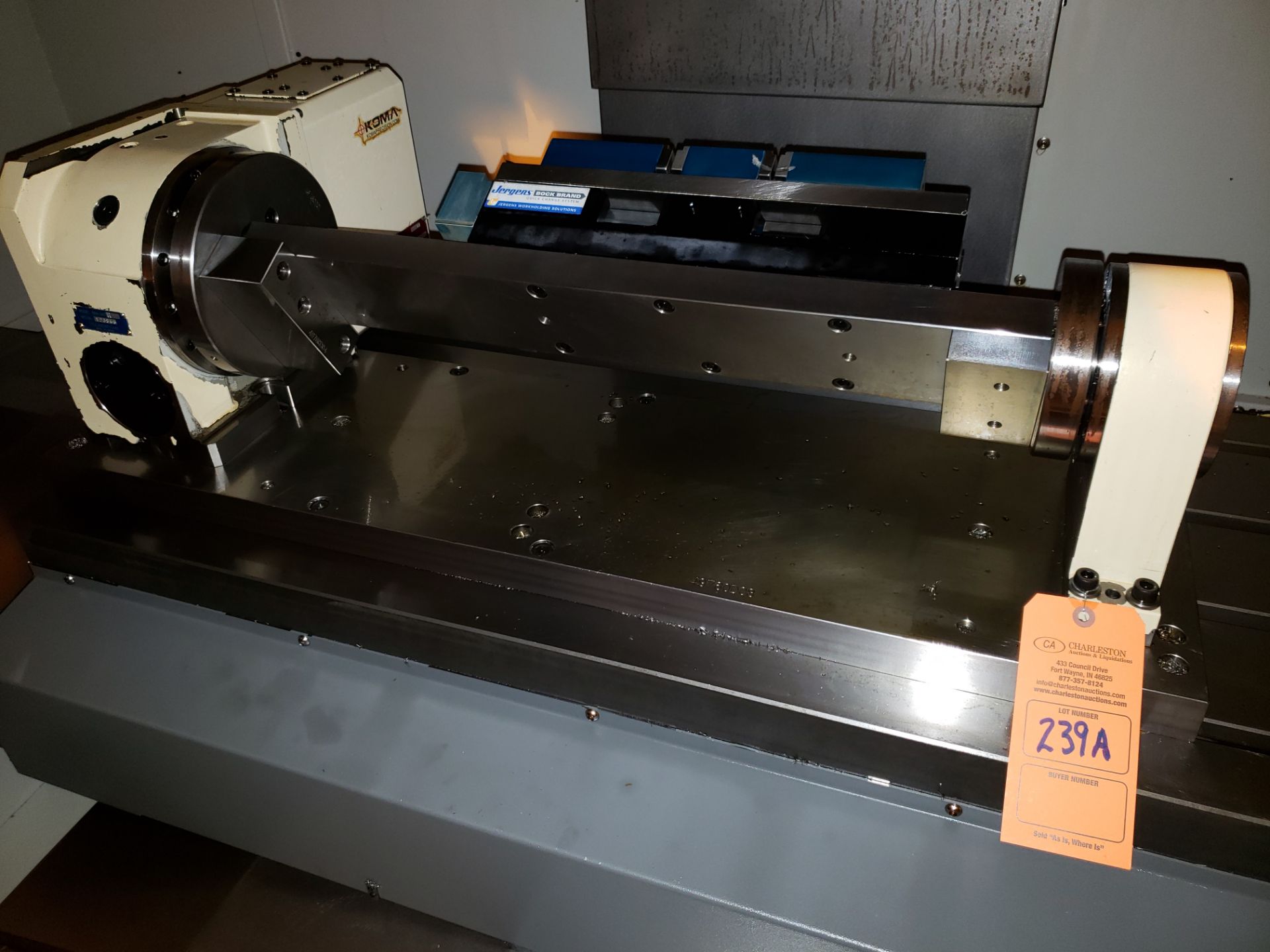 2013 TSUDAKOMA 4TH AXIS; M# RNA-200R; SN 123866 W/ JERGENS BOCK BRAND QUICK CHANGE CHUCK