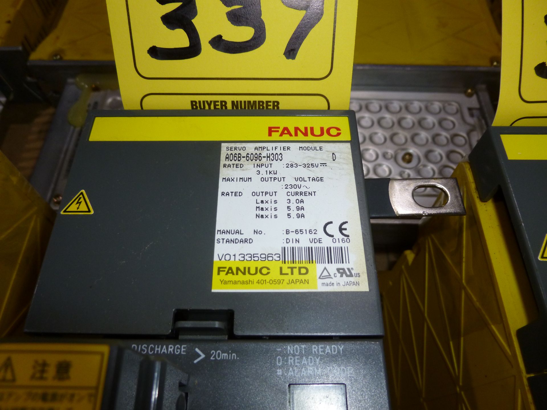 Fanuc servo amplifier module model A06B-6096-H303, as always with Brolyn LLC auctions, all lots - Image 2 of 2