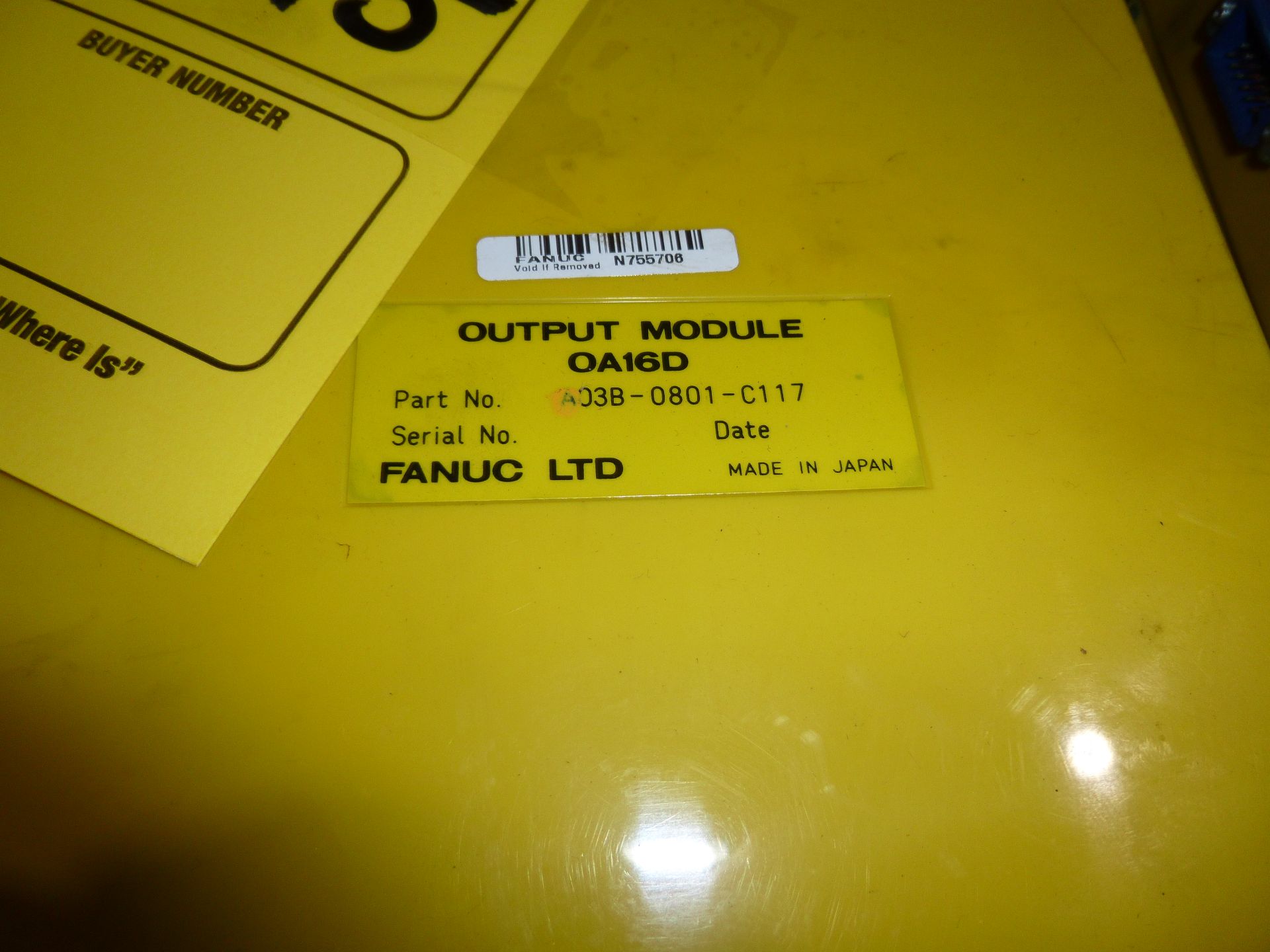 Qty 2 Fanuc output module model A03B-0801-C115, as always with Brolyn LLC auctions, all lots can - Image 3 of 3