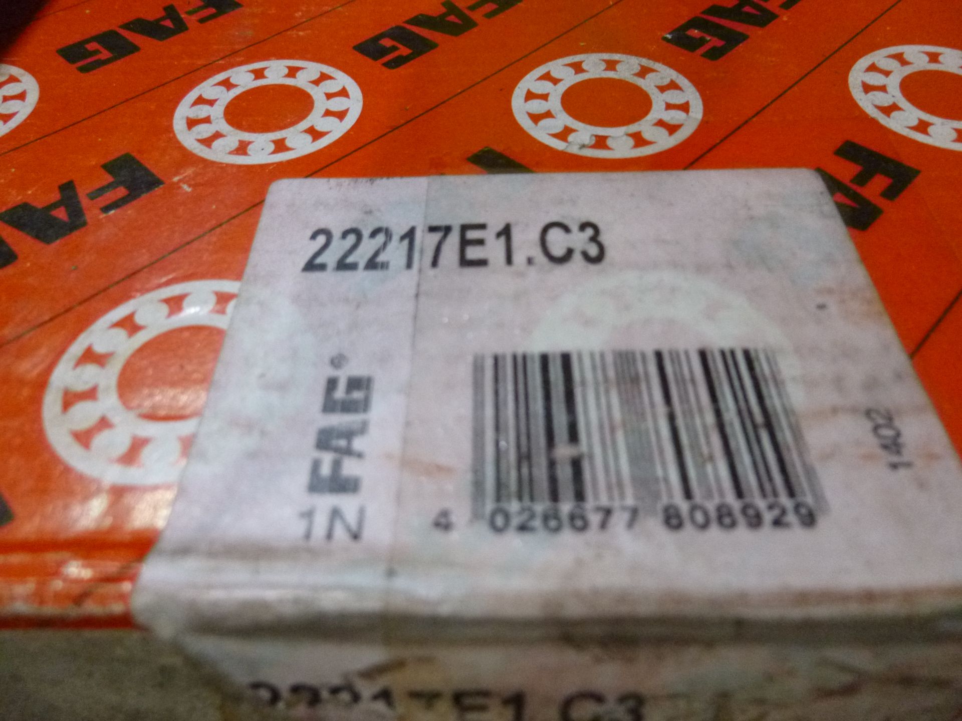 Fag bearing 22217E1.C3, as always with Brolyn LLC auctions, all lots can be picked up from auction - Image 2 of 2
