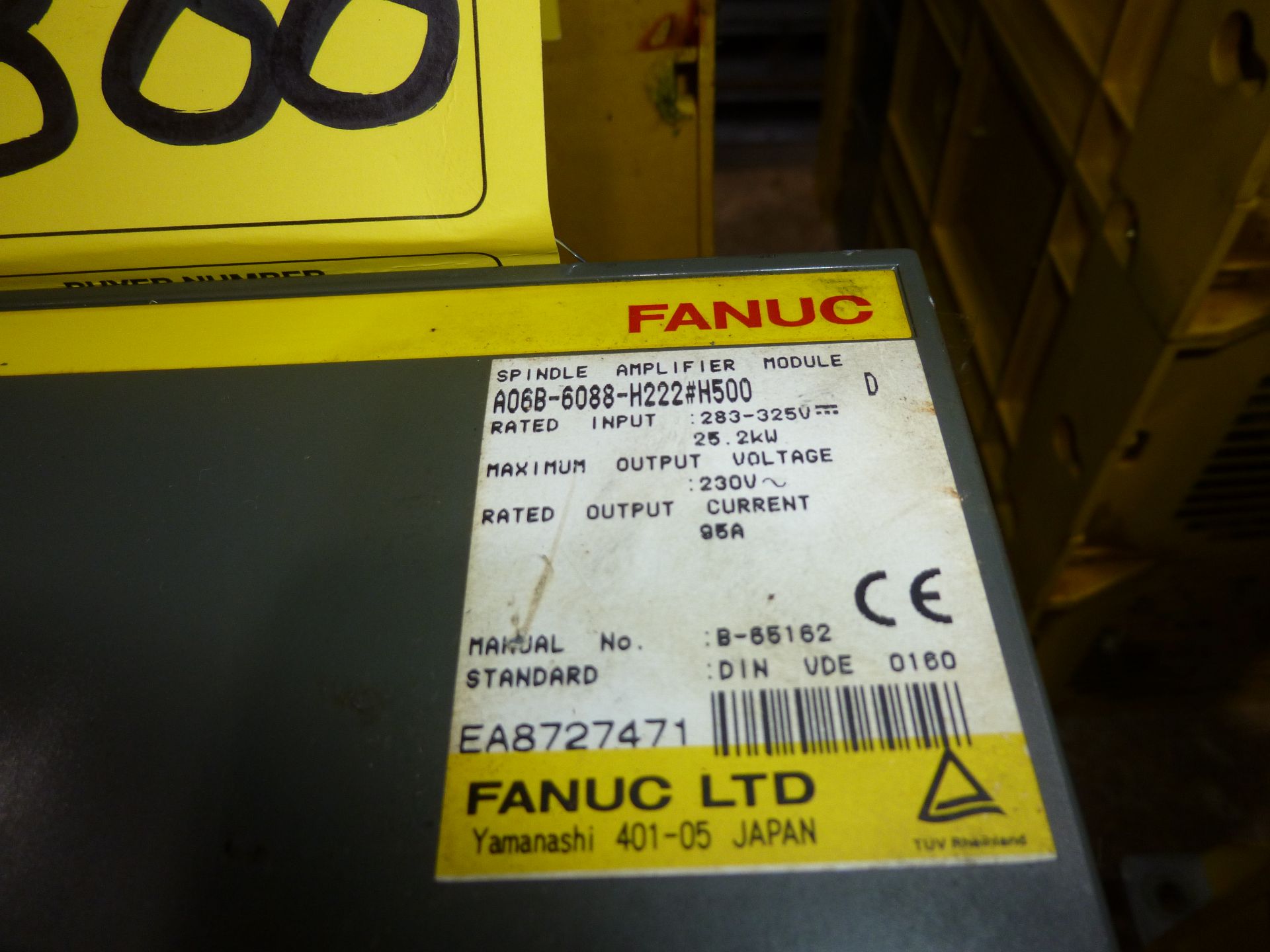 Fanuc spindle amplifier module modle A06B-6088-H222 #H500, as always with Brolyn LLC auctions, all - Image 2 of 2