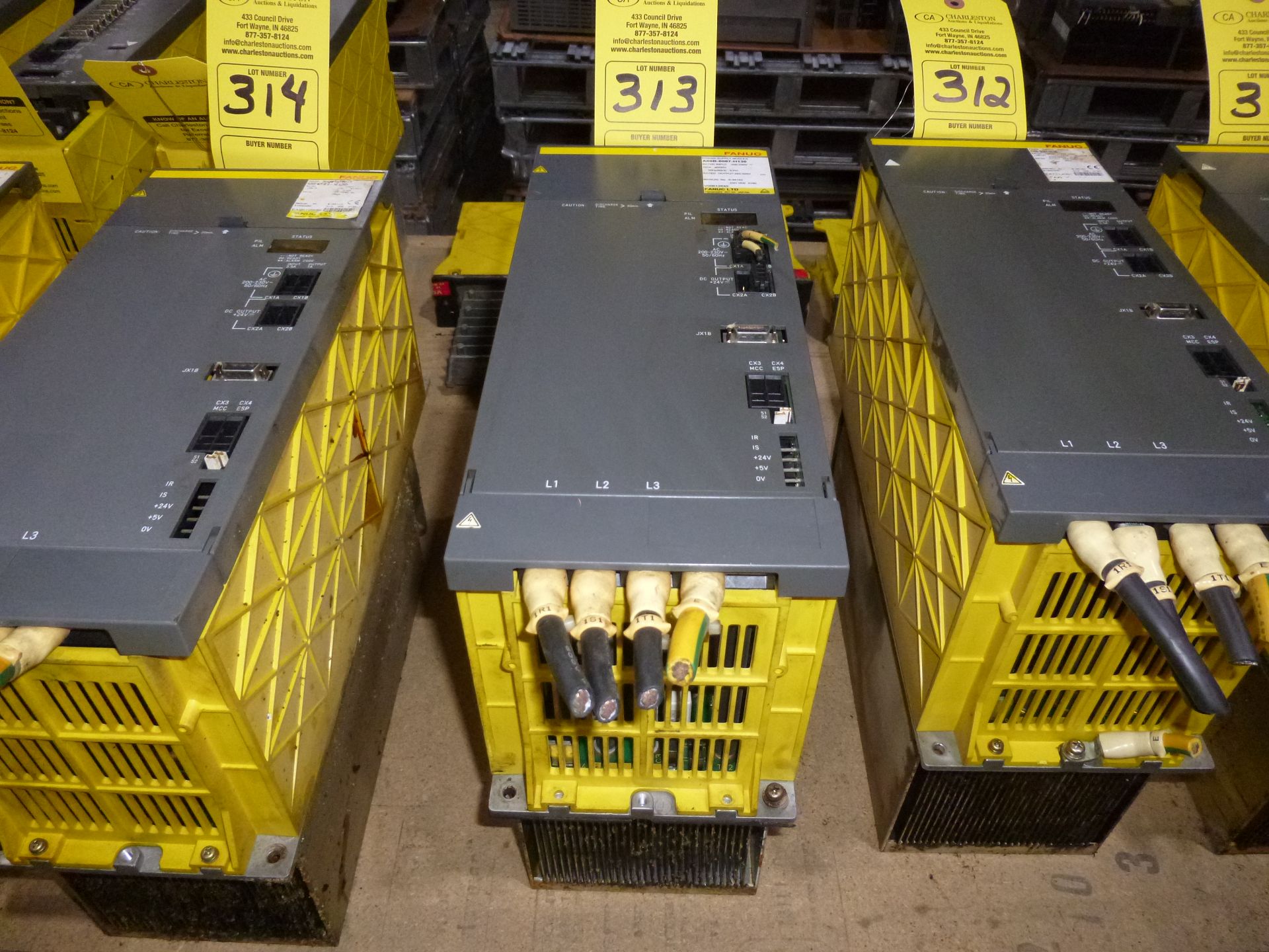 Fanuc power supply module model A06B-6087-H130, as always with Brolyn LLC auctions, all lots can