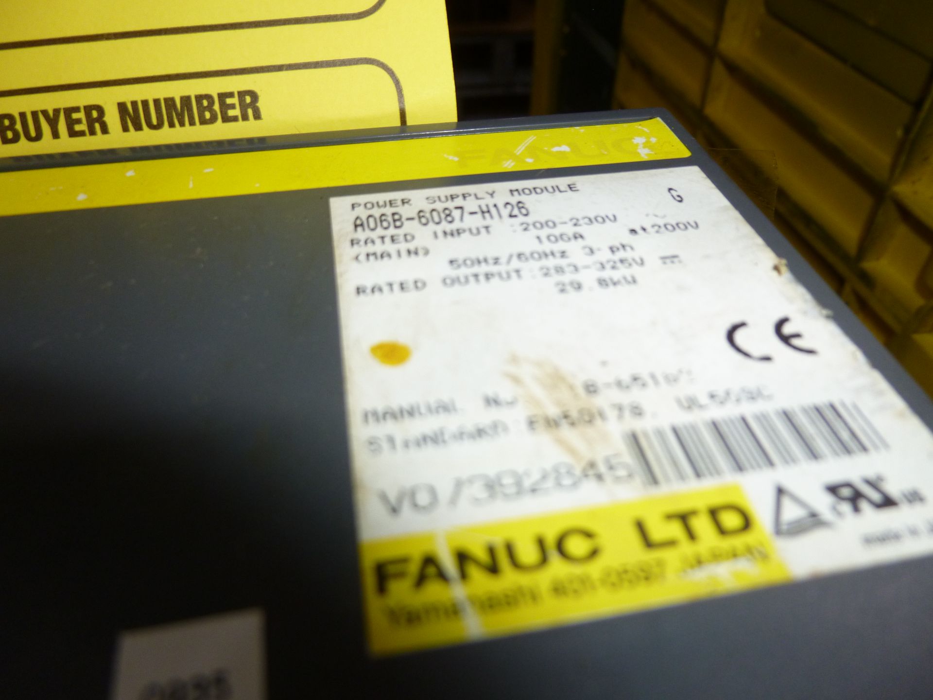 Fanuc power supply module model A06B-6087-H126, as always with Brolyn LLC auctions, all lots can - Image 2 of 2