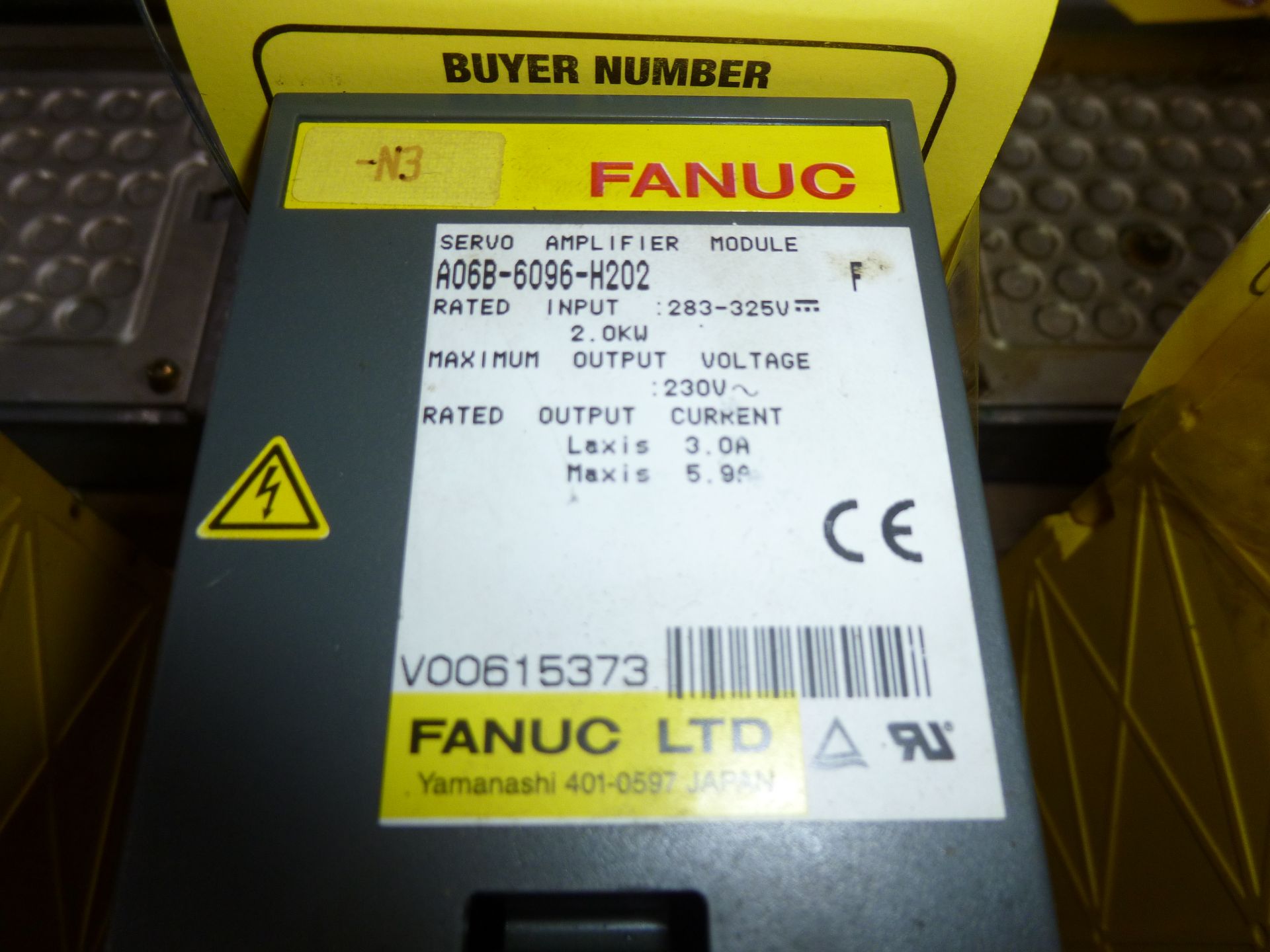 Fanuc servo amplifier module model A06B-6096-H202, as always with Brolyn LLC auctions, all lots - Image 2 of 2