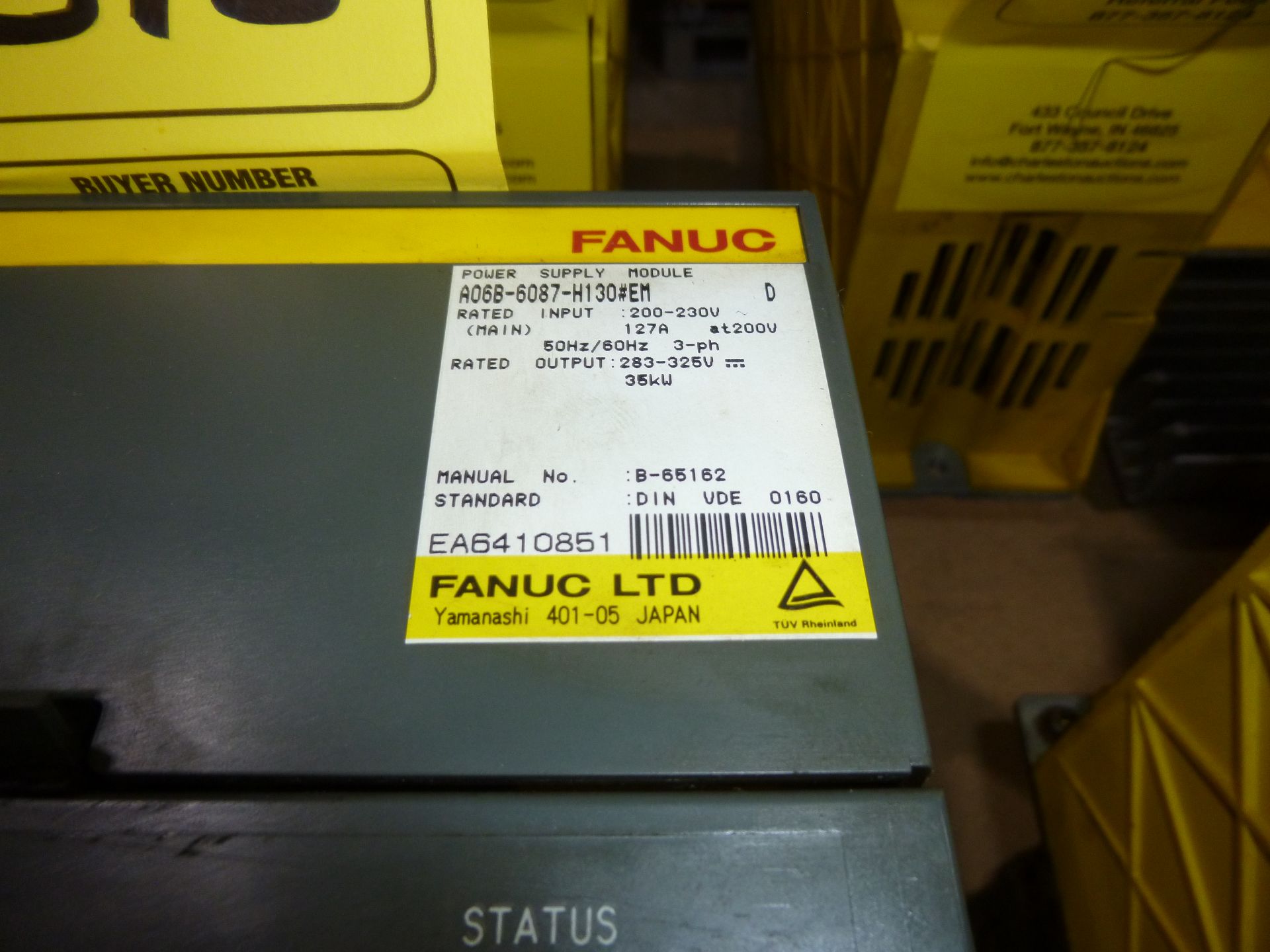 Fanuc power supply module model A06B-6087-H130 #EM, as always with Brolyn LLC auctions, all lots can - Image 2 of 2
