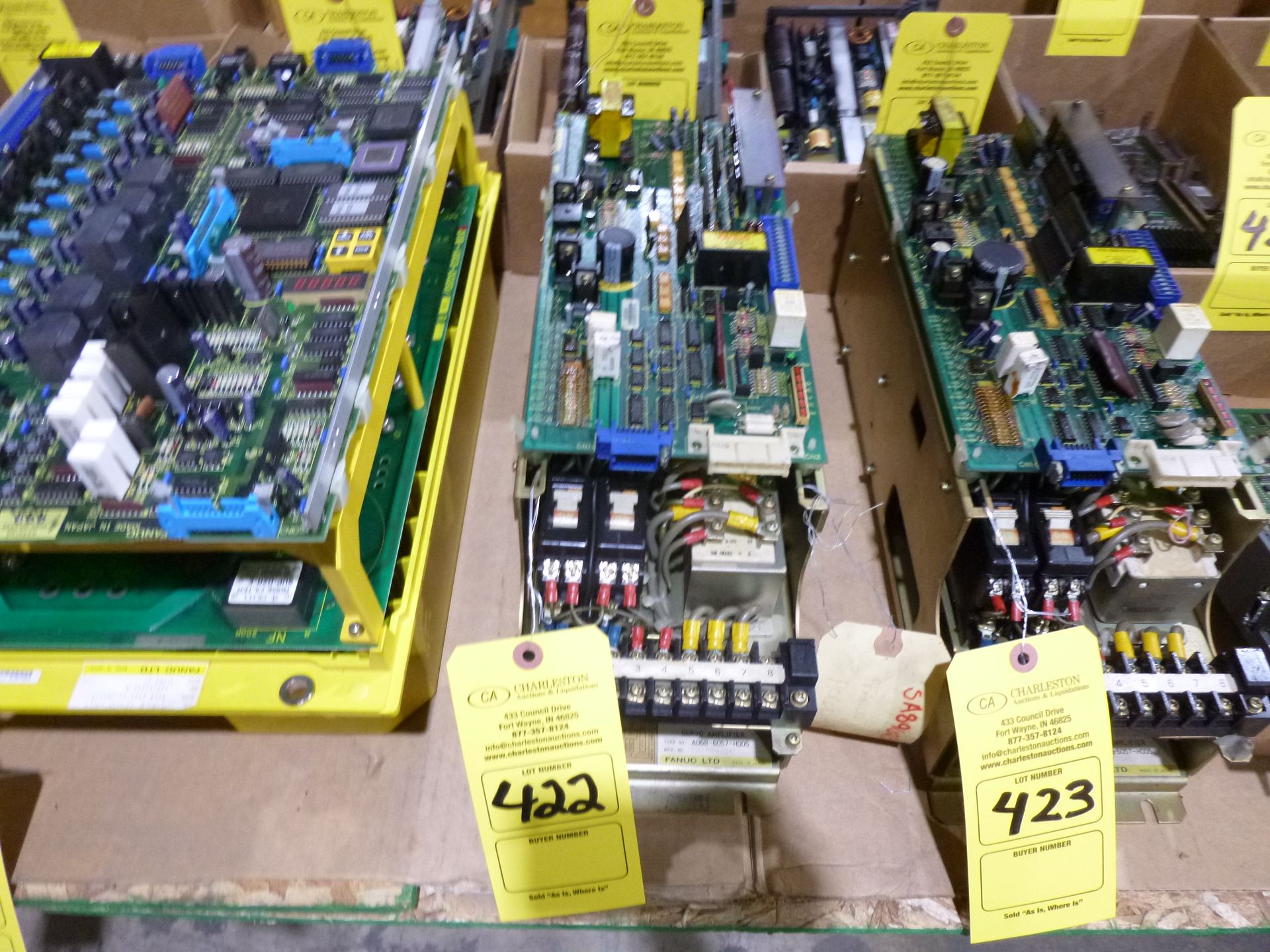 Fanuc servo amplifier model A06B-6057-H005, as always with Brolyn LLC auctions, all lots can be