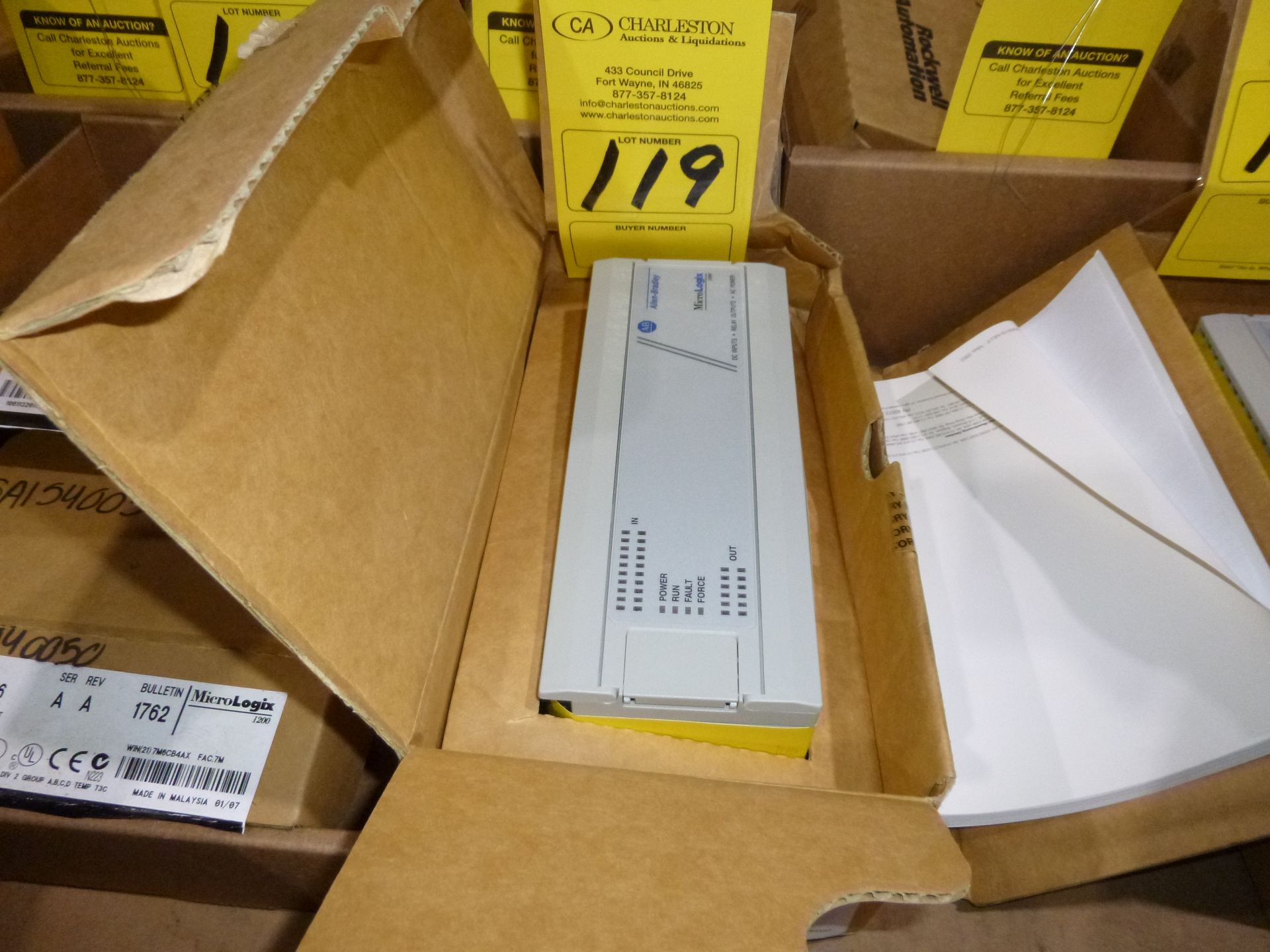 Allen Bradley Micrologix Cat 1761-L32BWA ser E, as always with Brolyn LLC auctions, all lots can